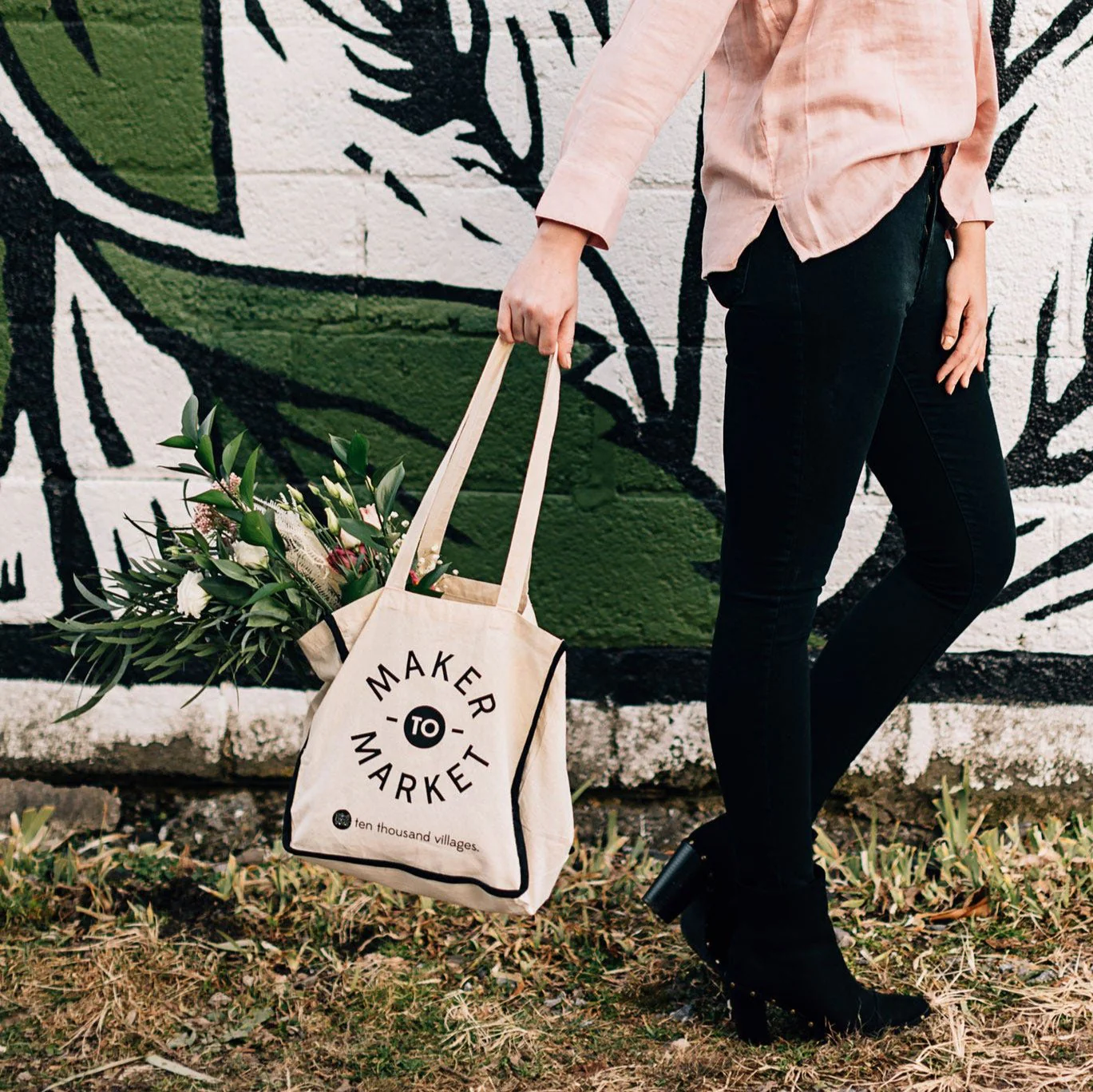 Maker To Market Organic Cotton Reusable Bag - Image 4
