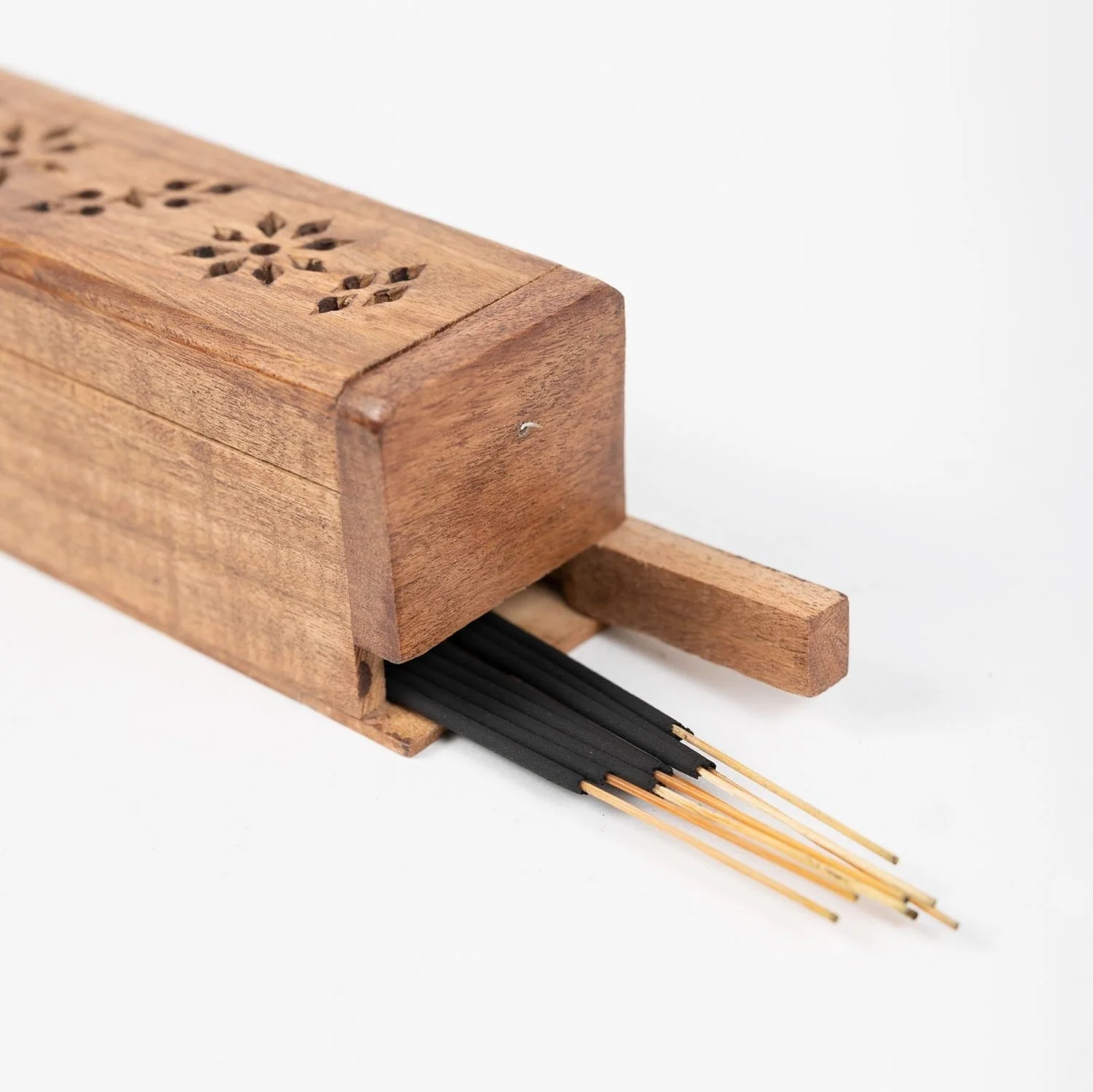 Acacia Wood Incense Box - Image 3