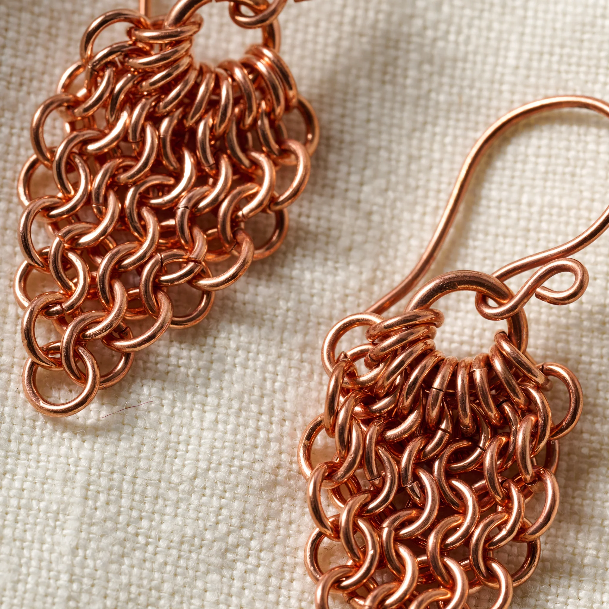 Alma Copper Waterfall Drop Earrings - Image 2