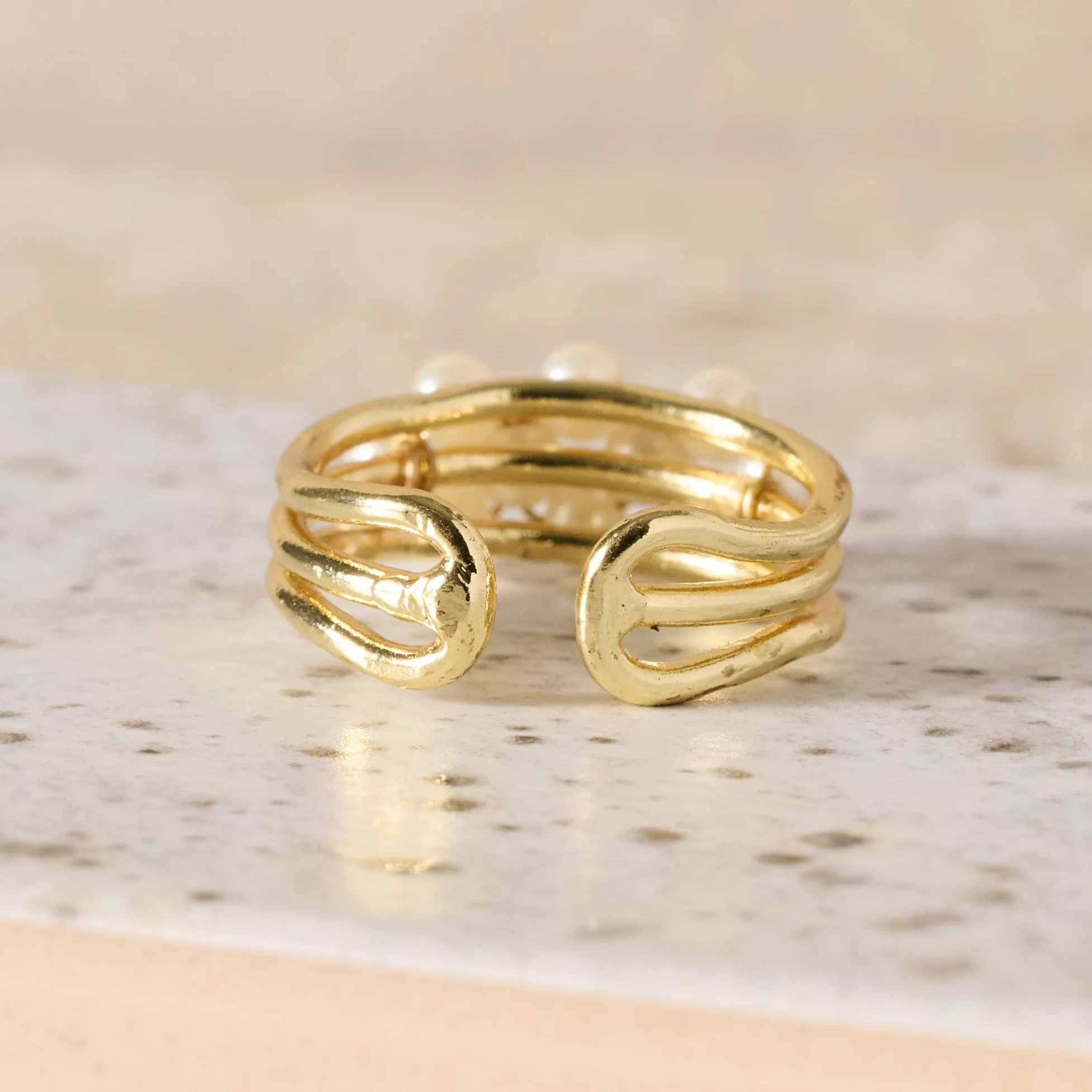 Anek Pearl Bead Ring - Image 3