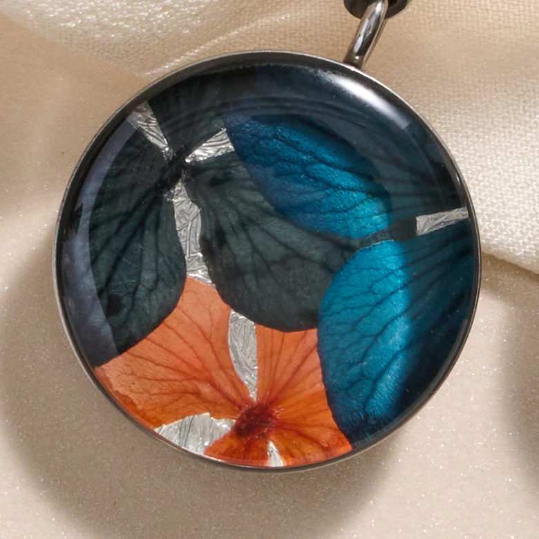 Antonella Flower Petal Drop Earrings - Image 2