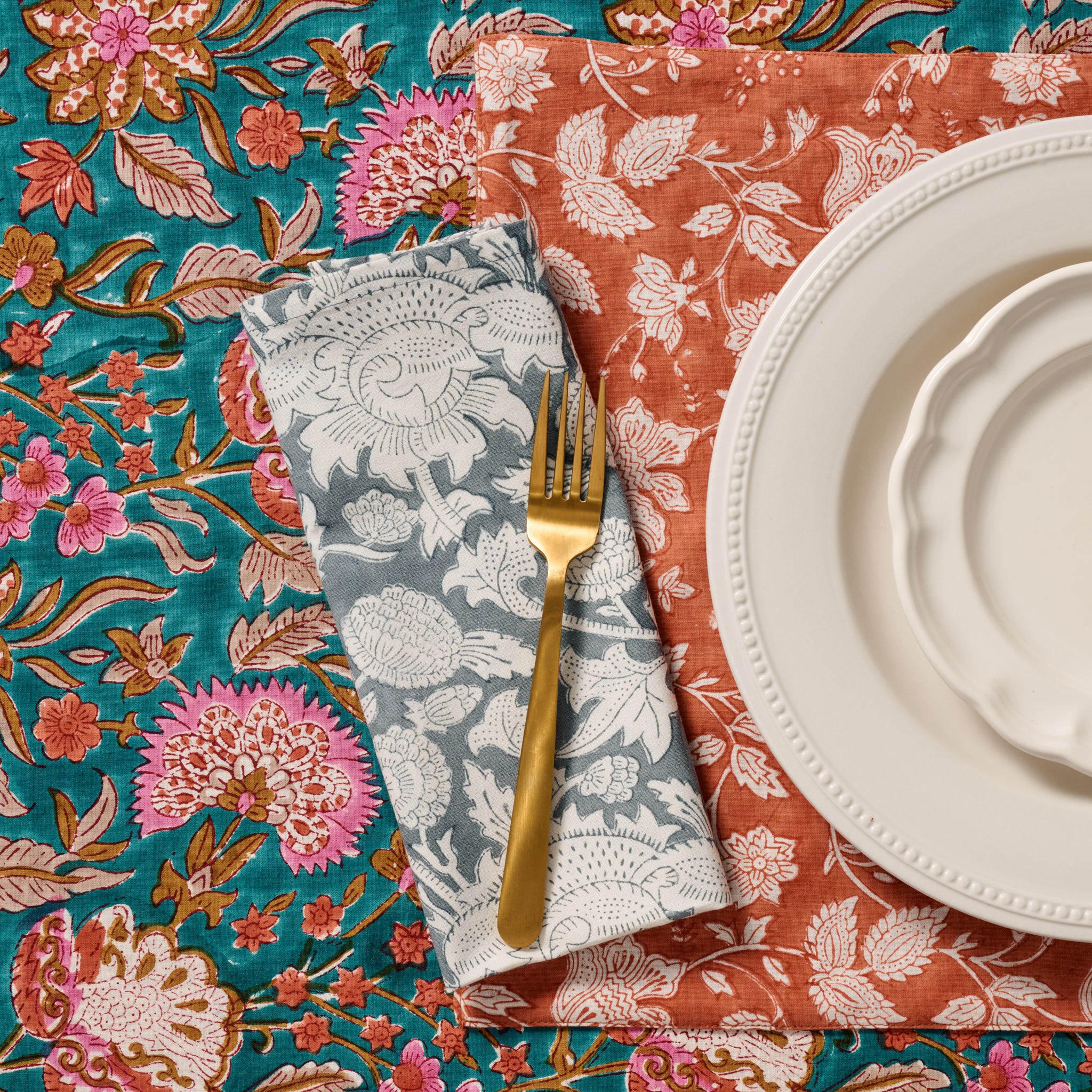 Baadal Blockprint Napkin - Image 3
