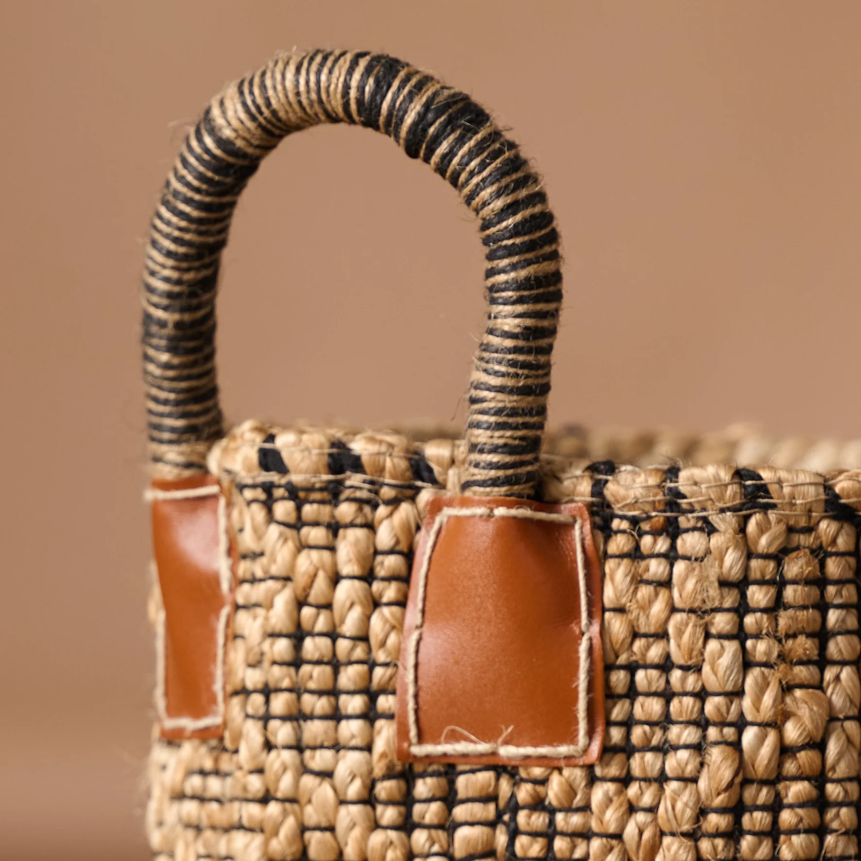 Bahana Handled Jute Basket 10" - Image 4