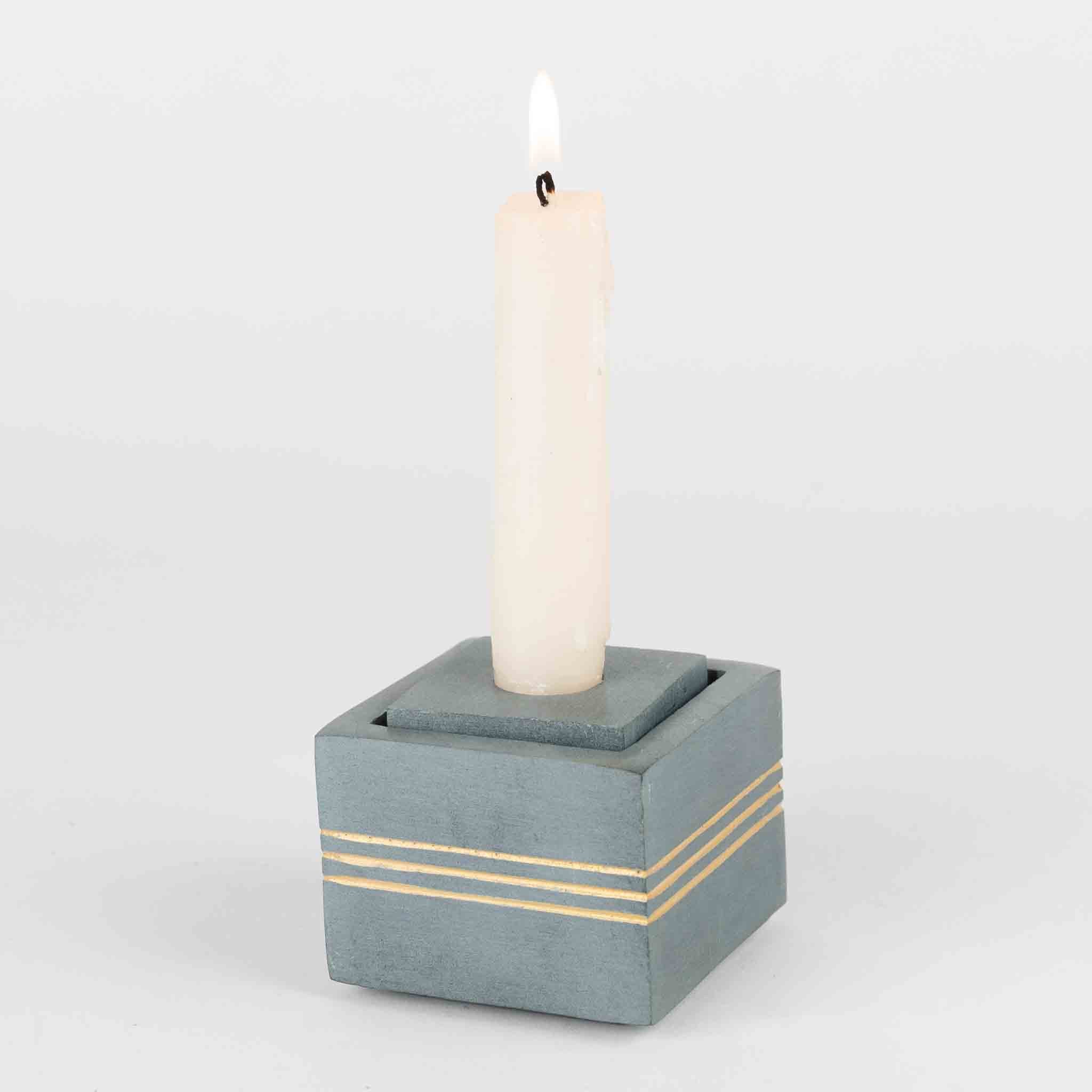 Bahu Stone Candleholder - Tea Lights & Tapers - Image 4