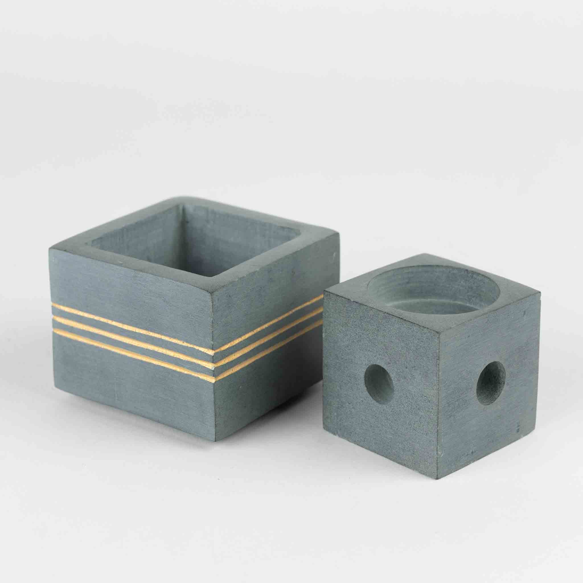 Bahu Stone Candleholder - Tea Lights & Tapers - Image 5