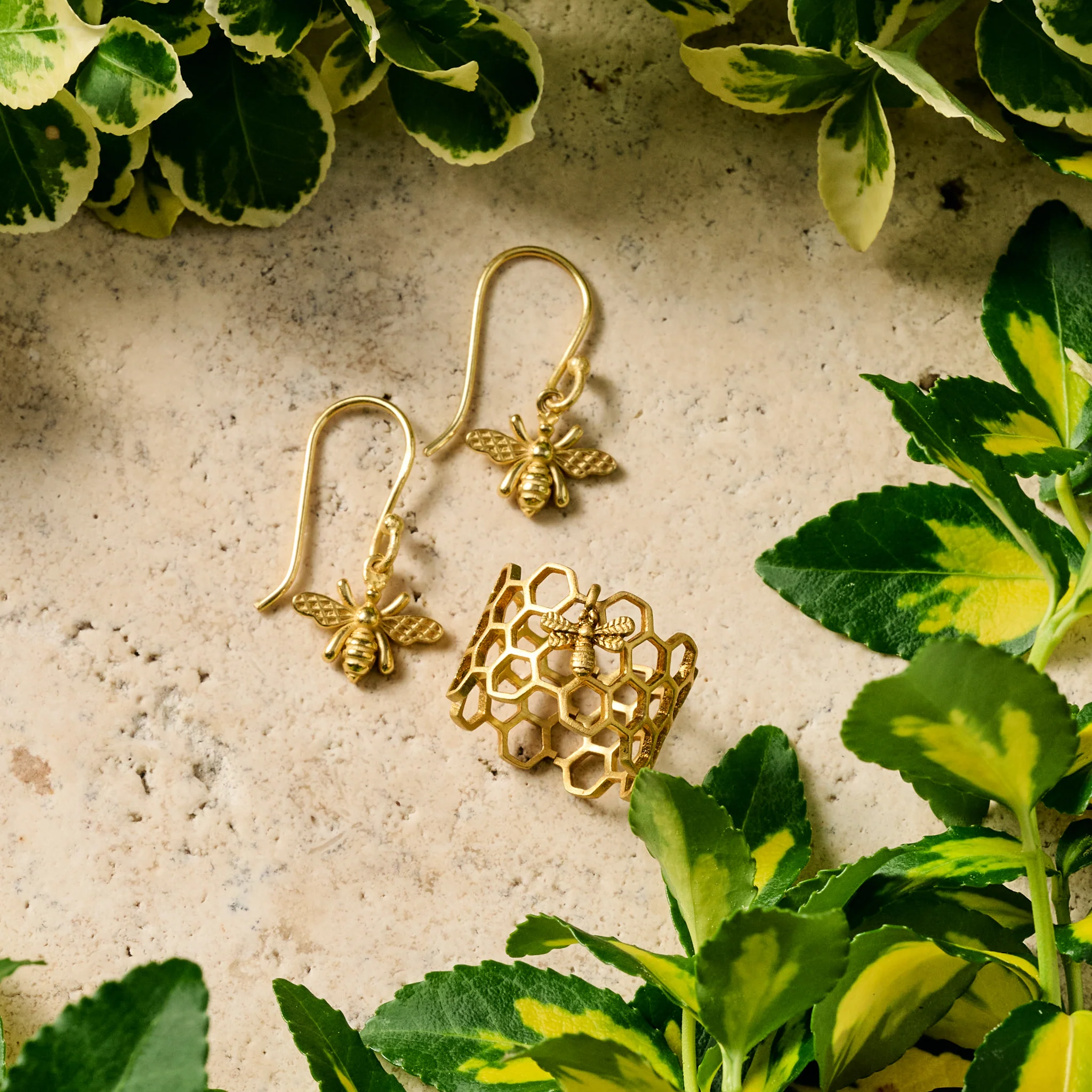 Bee Charmed Honeycomb Ring - Image 4