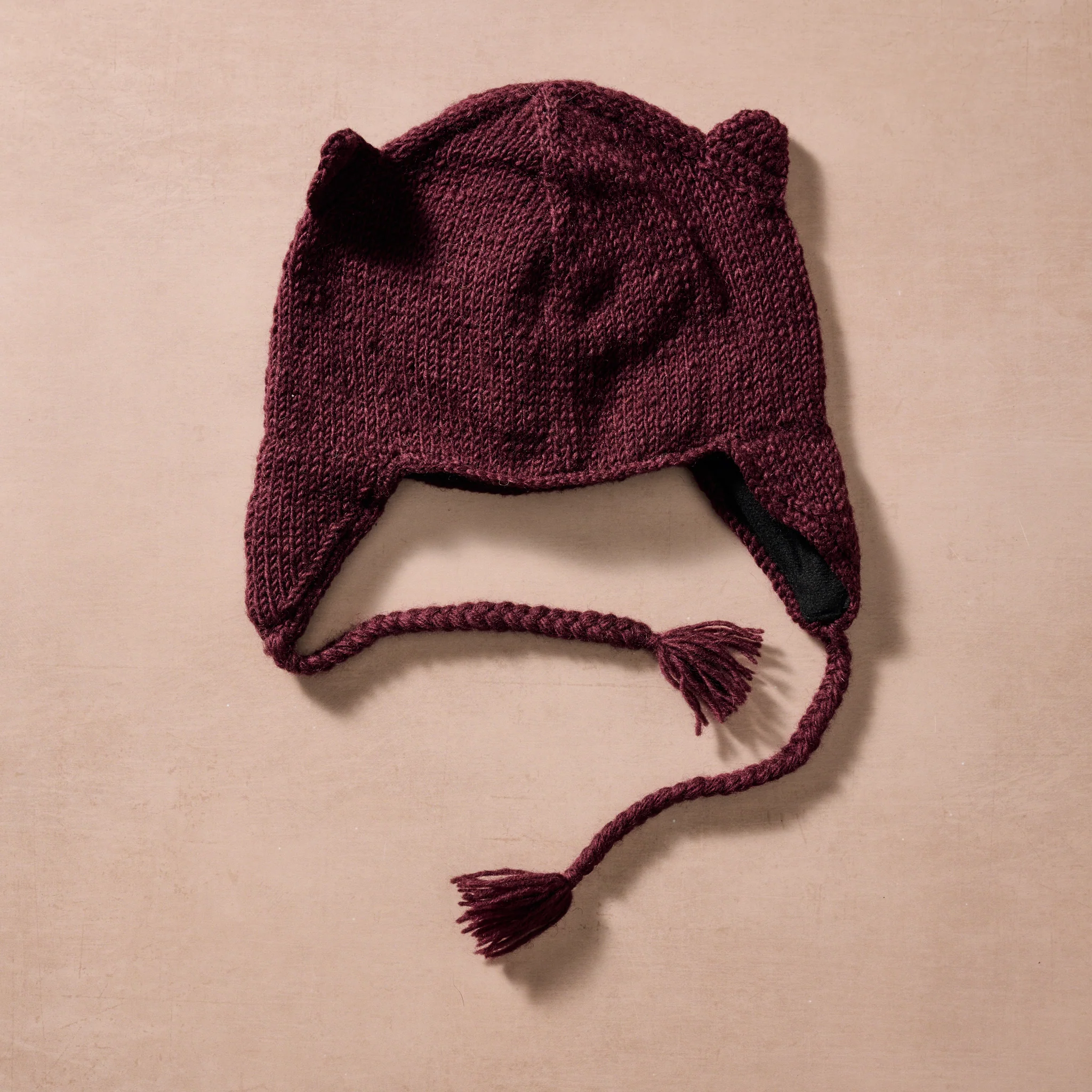 Bina Eggplant Owl Beanie - Adult - Image 4