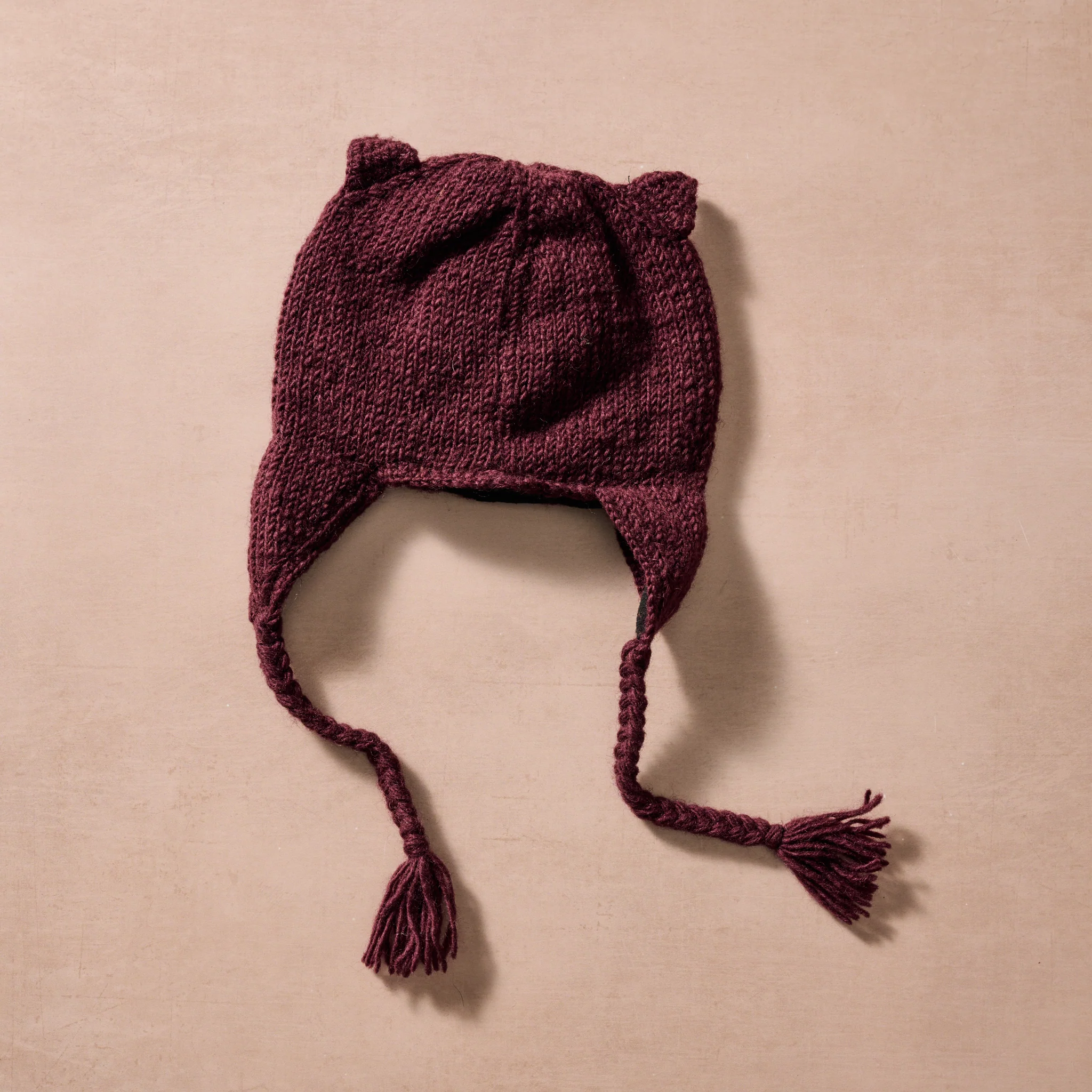 Bina Eggplant Owl Beanie - Kids - Image 4