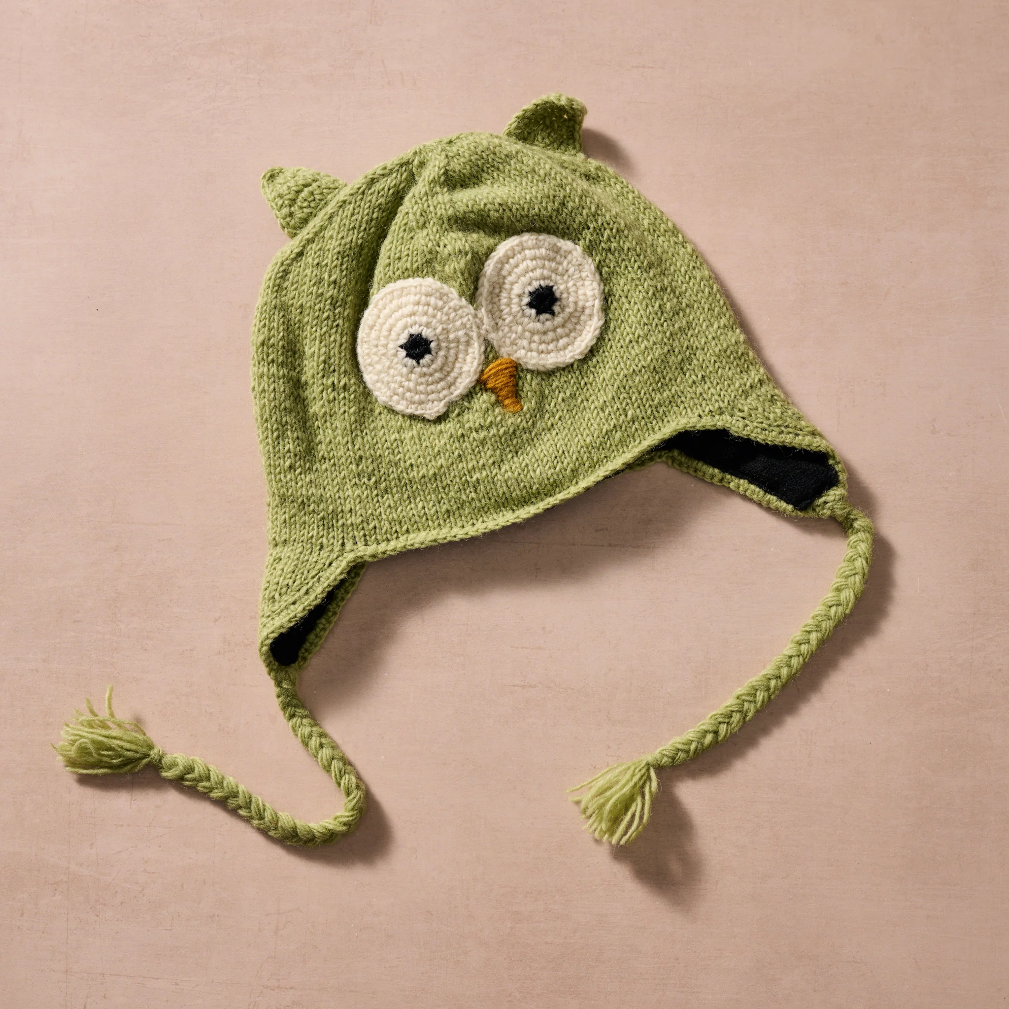Bina Sage Owl Beanie - Adult