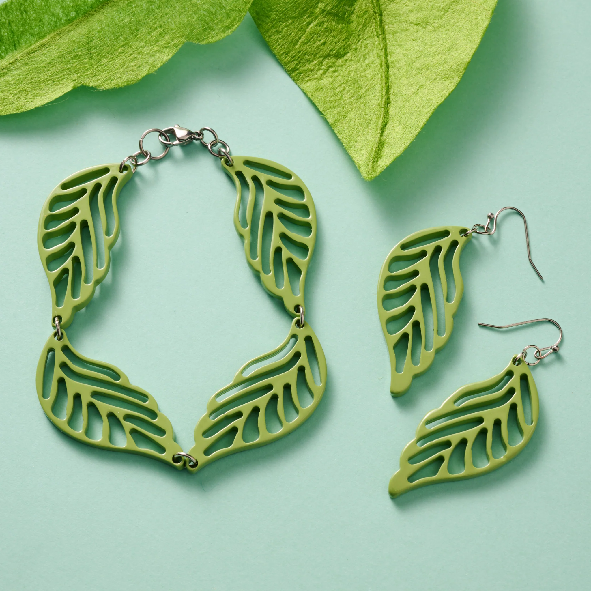 Bodhi Painted Leaves Bracelet - Image 2
