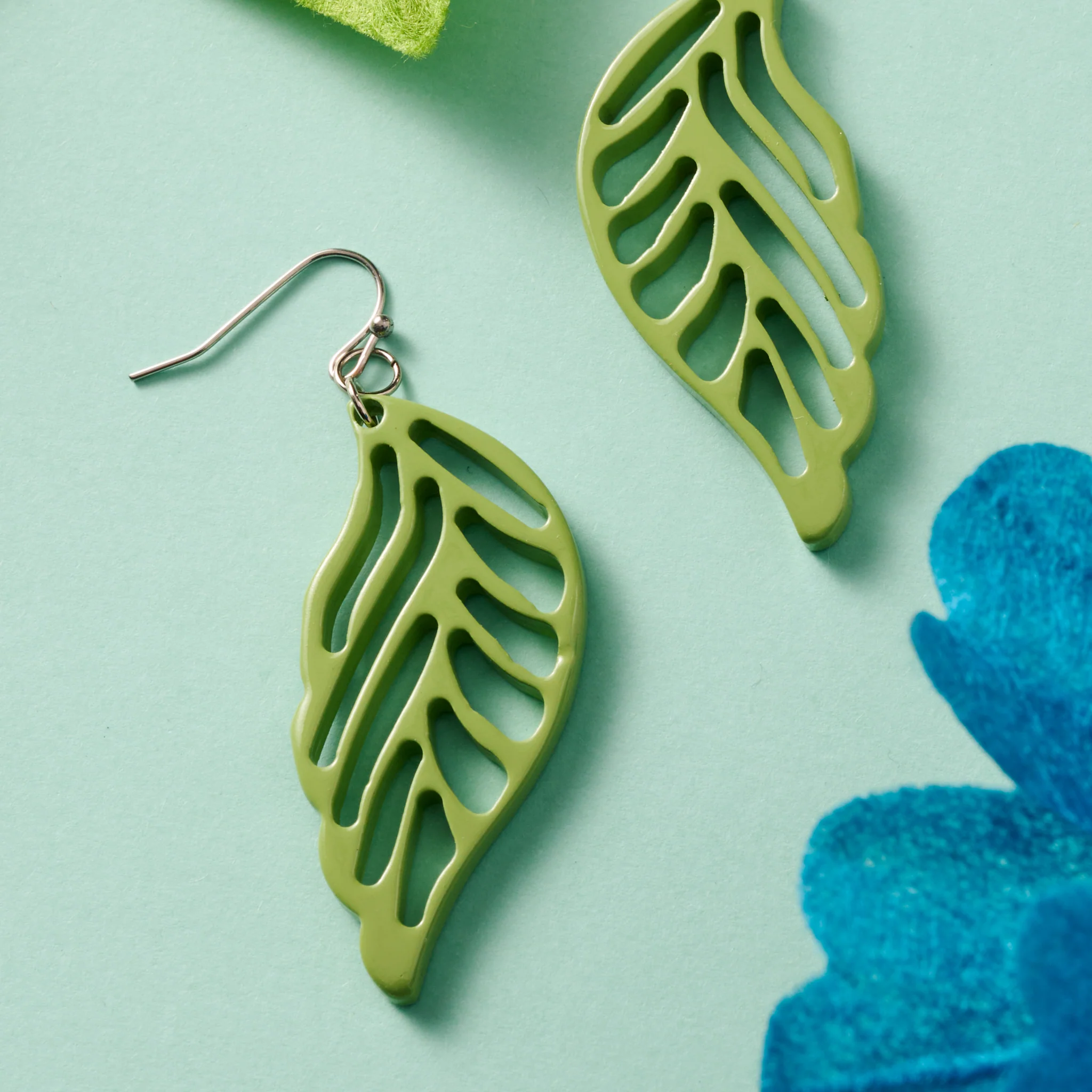 Bodhi Painted Leaves Earrings - Image 4