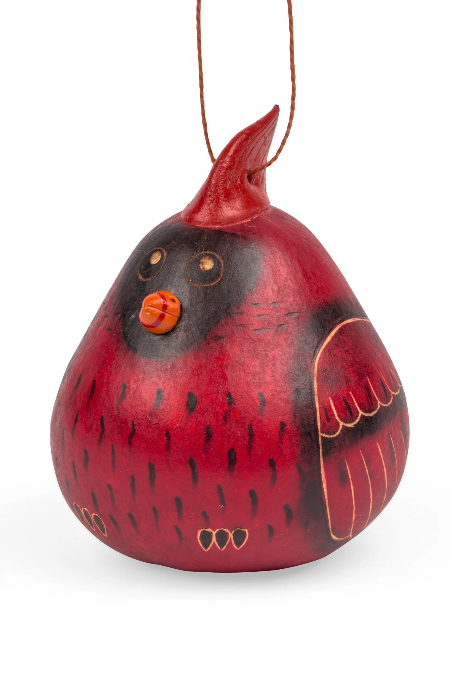Cardinal Gourd Ornament - Image 6