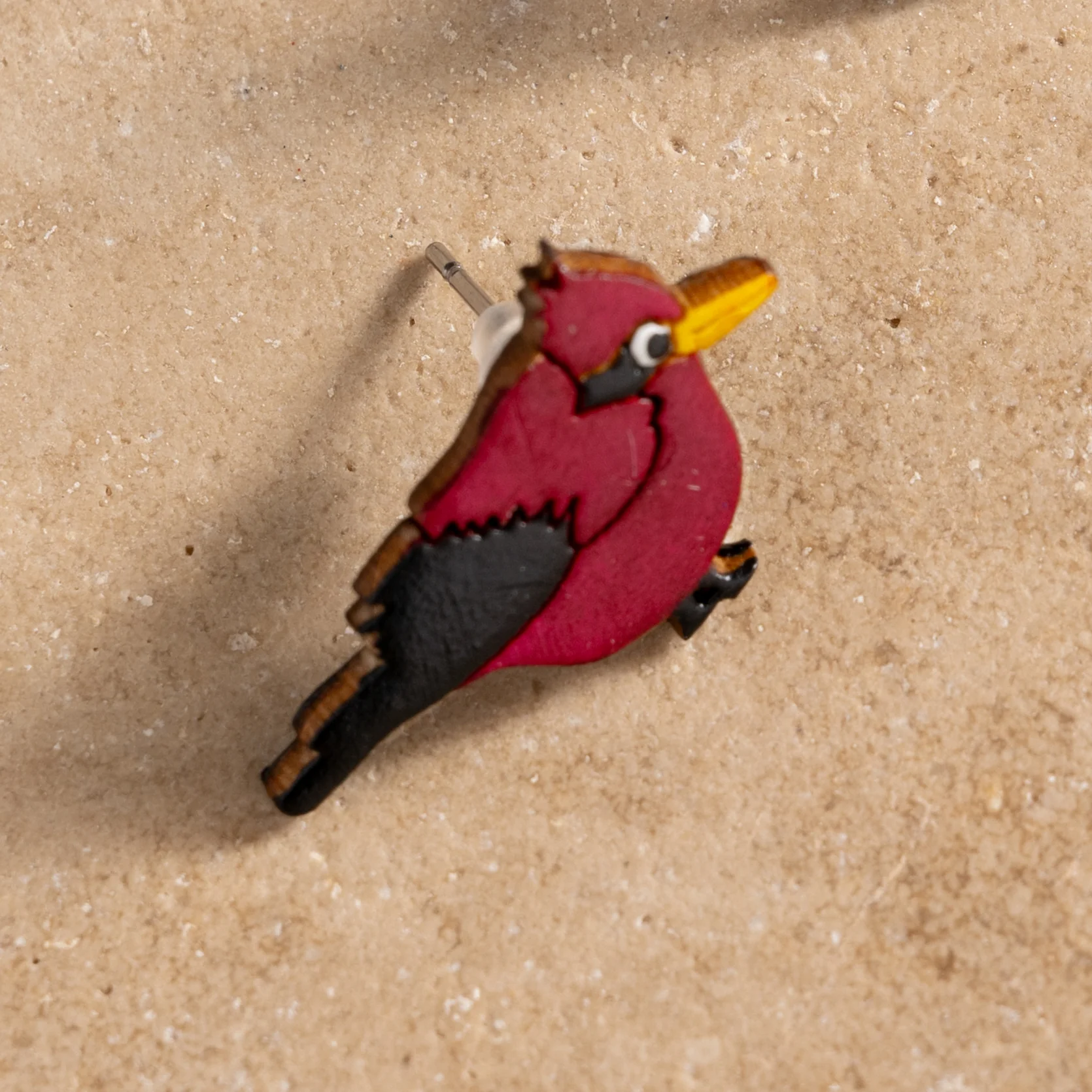 Carmesi Cardinal Gourd Earrings - Image 4
