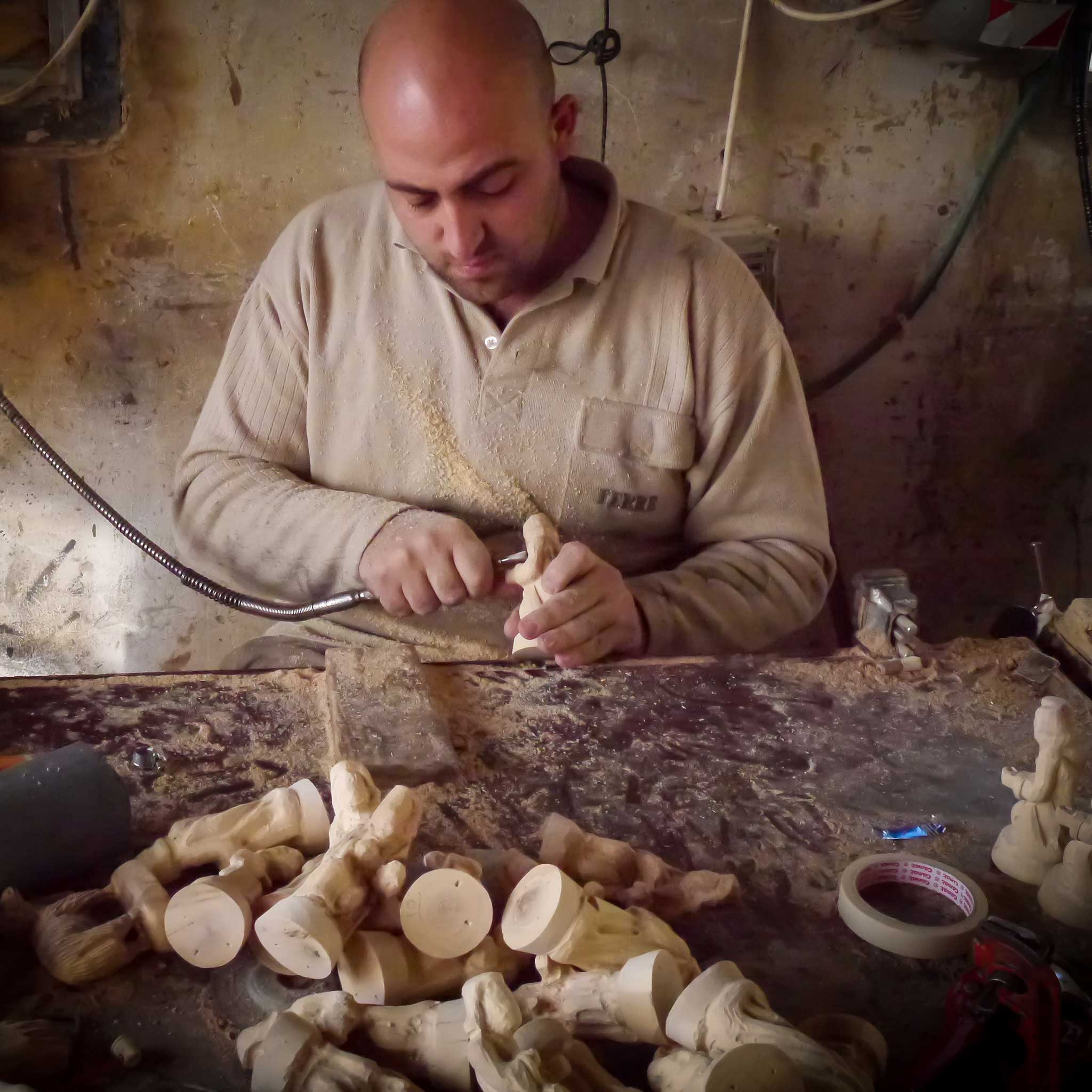 Carved Olive Wood Nativity - Image 3