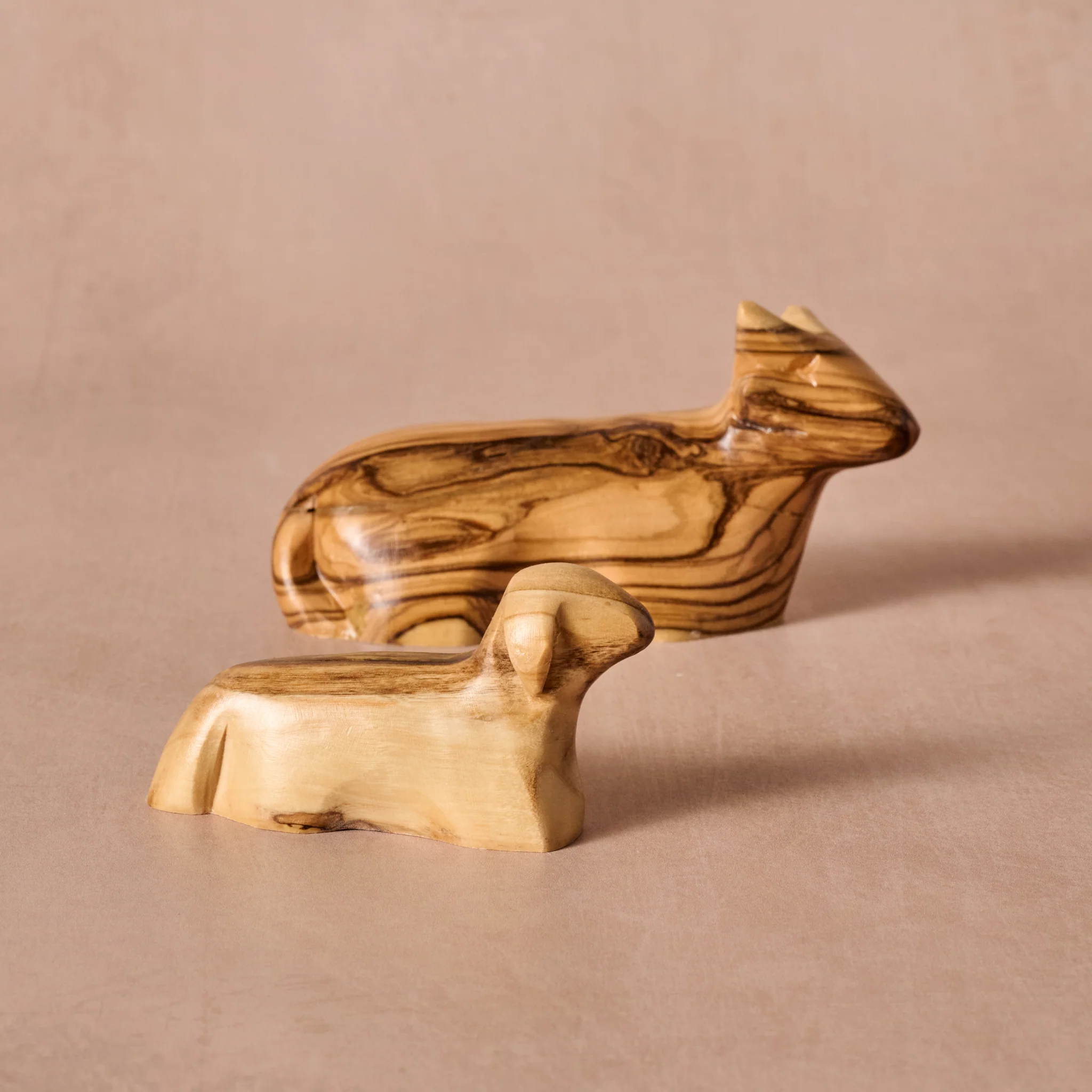 Carved Olive Wood Nativity - Image 8