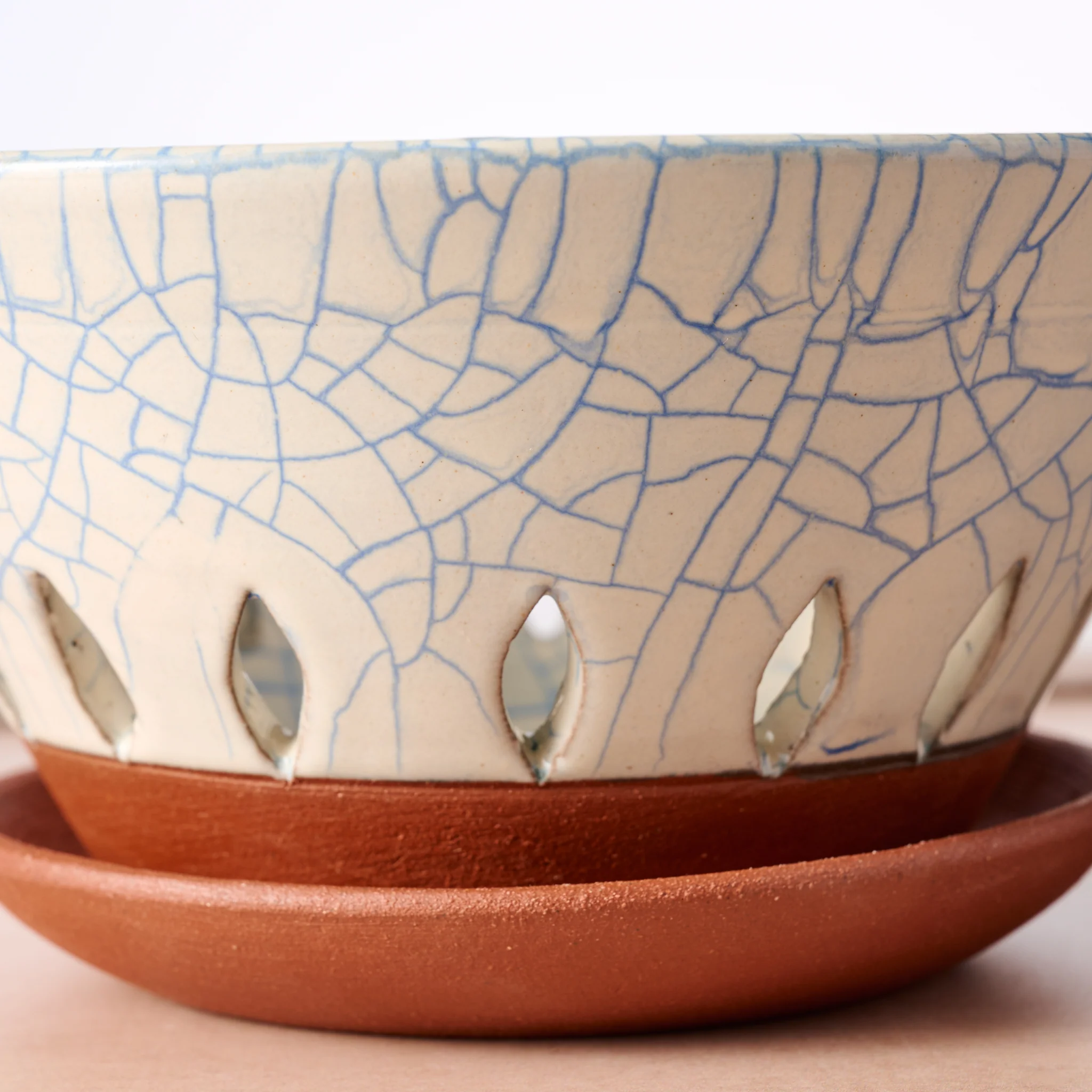 Ciya Blue Crackle Berry Bowl - Image 3