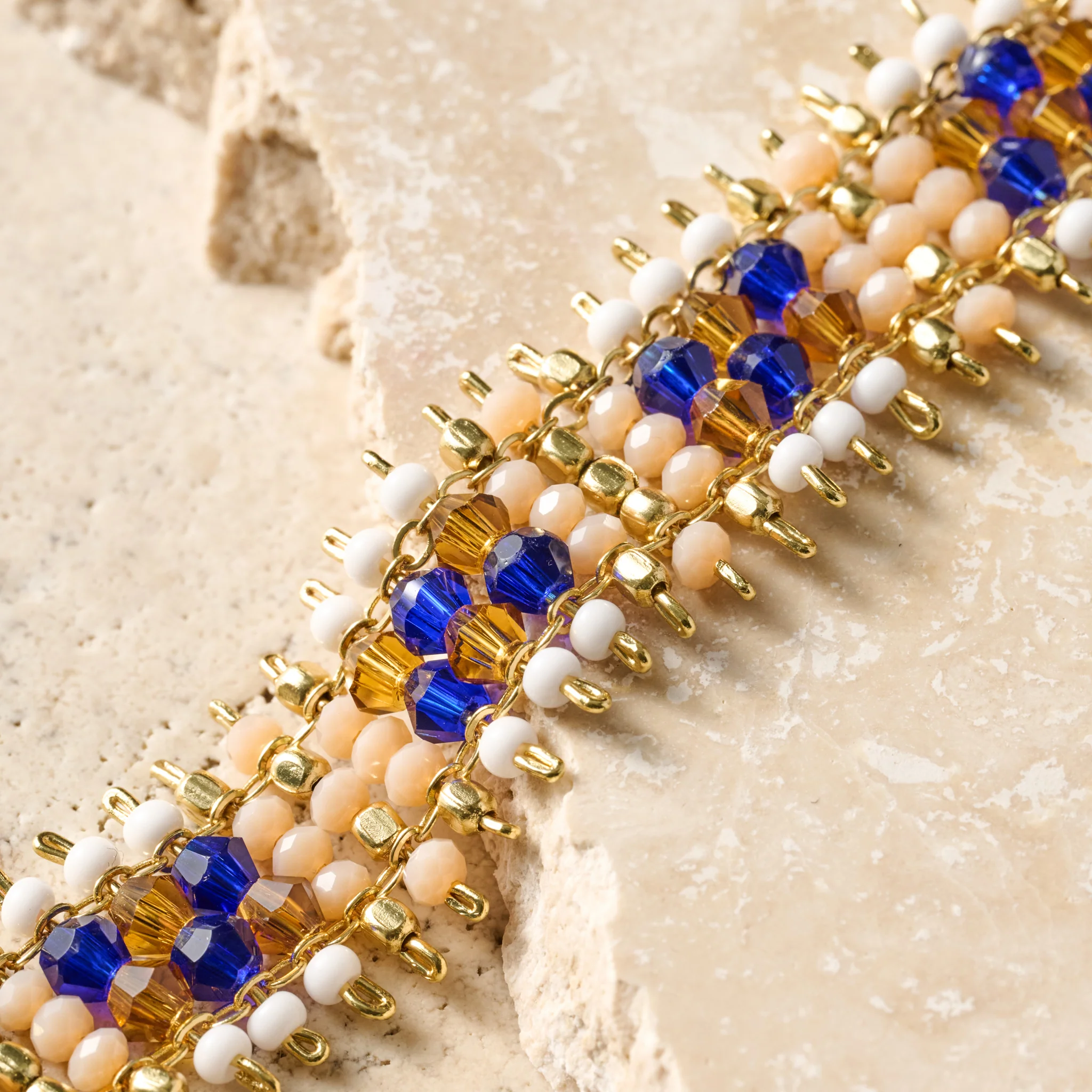 Clarity Hand Beaded Bracelet - Image 3