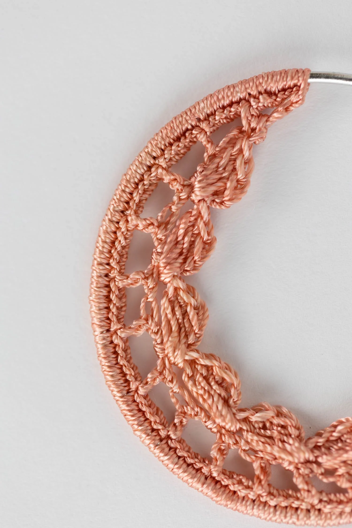 Crochet Hoop Earrings - Image 2