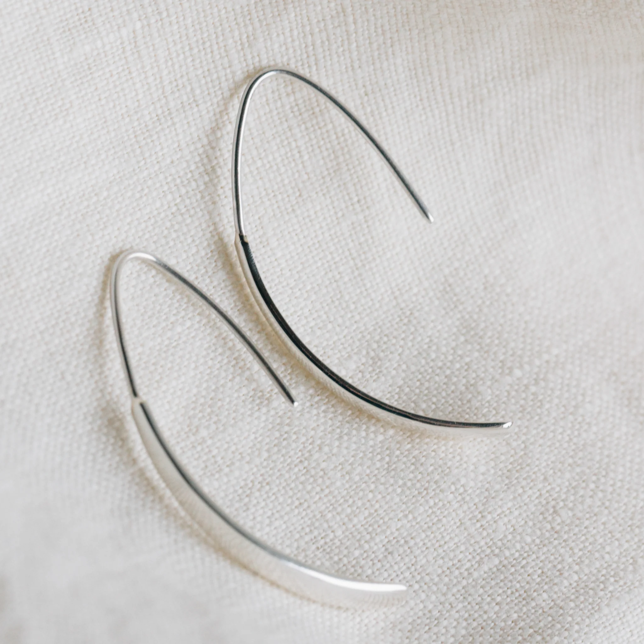Damini Silver Teardrop Earrings - Image 2