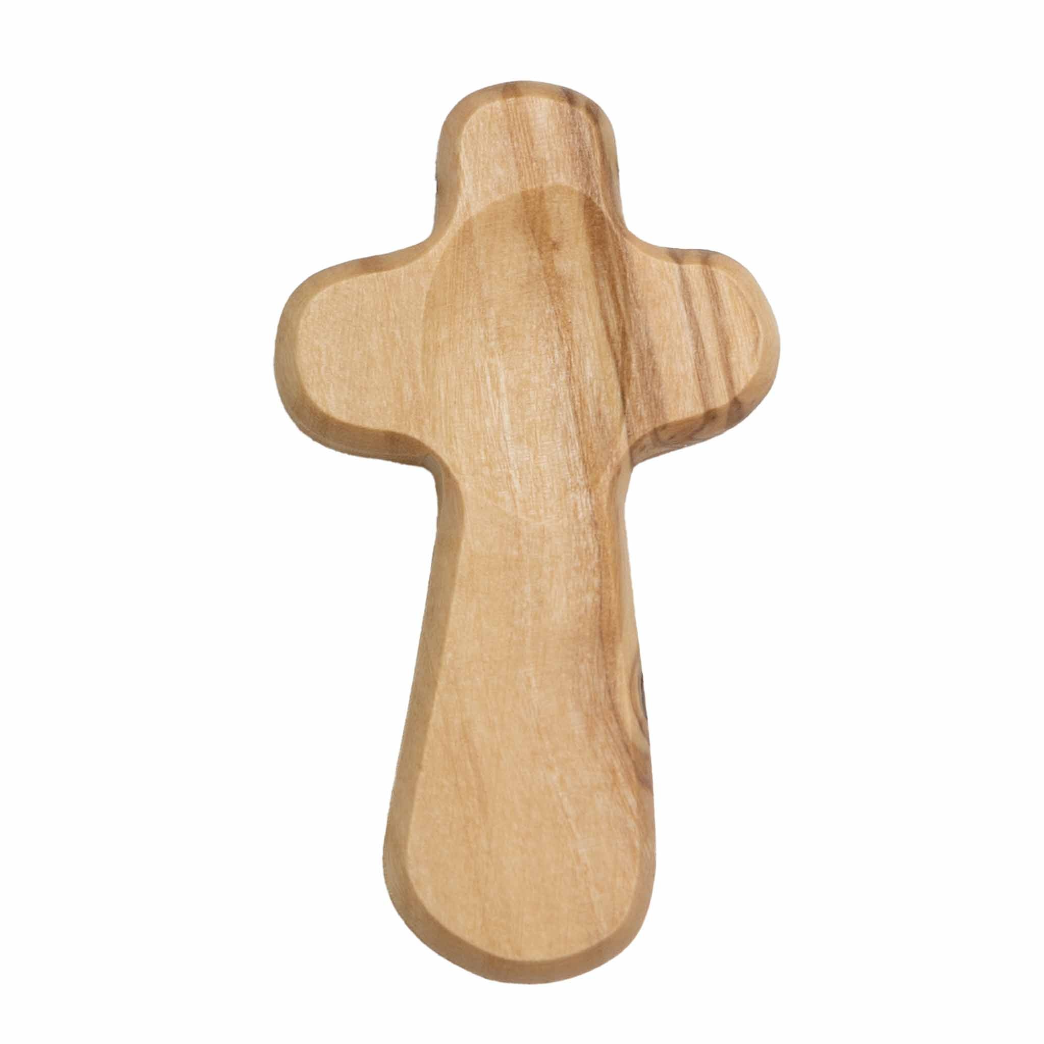 Duea Olive Wood Pocket Prayer Cross - Image 6