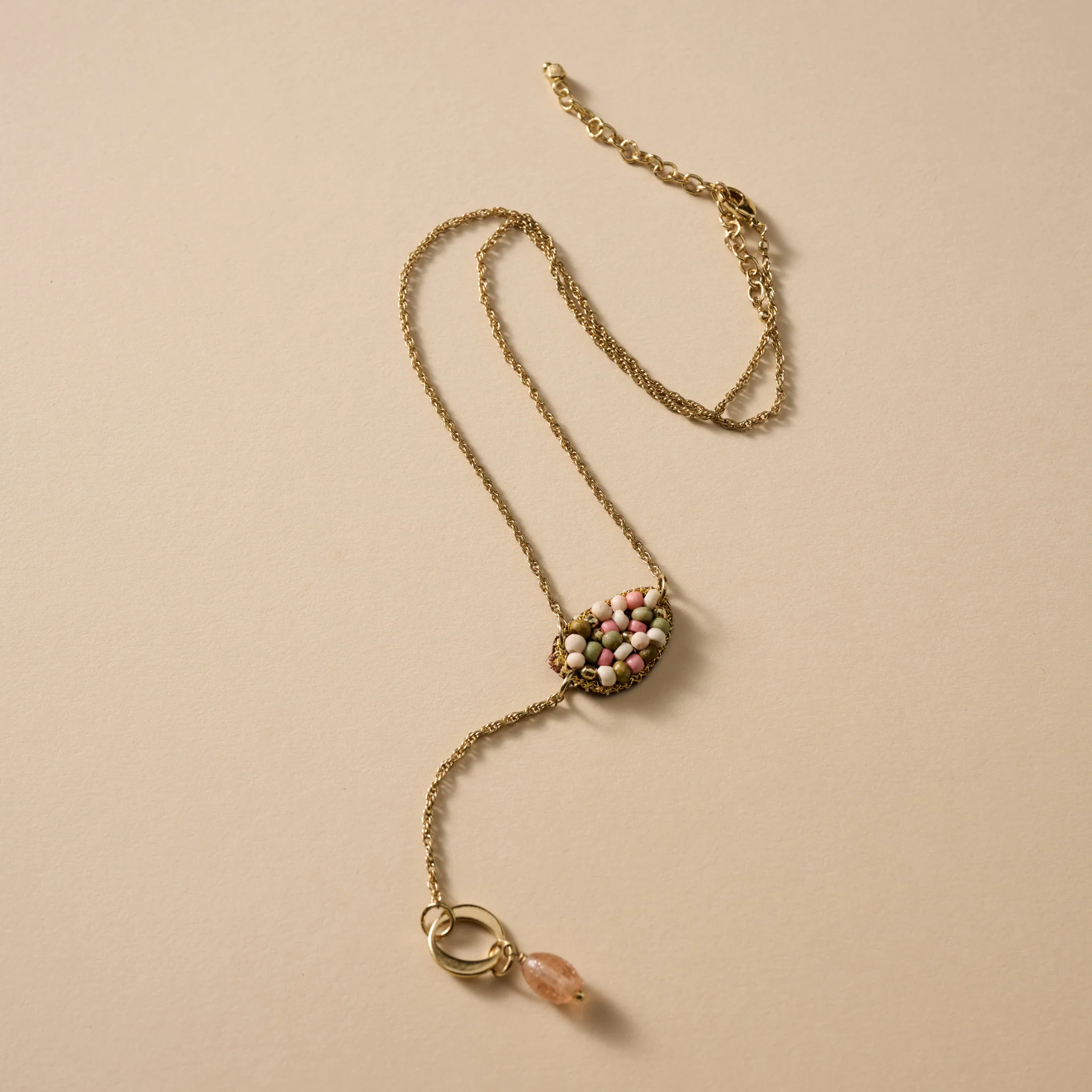 Duniya Embroidered Bead Necklace - Image 2