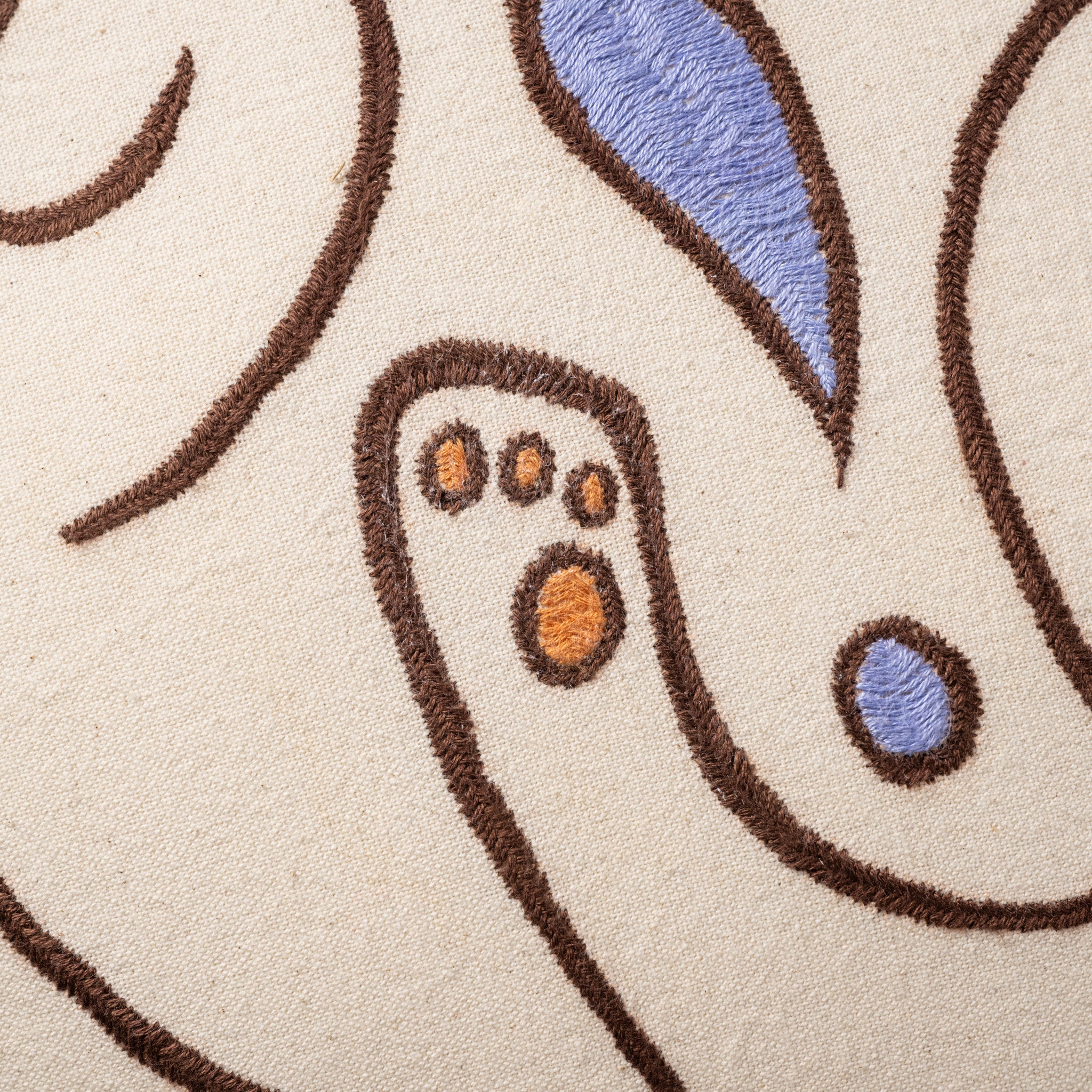 Embroidered Cat Pillow Cover - Image 4