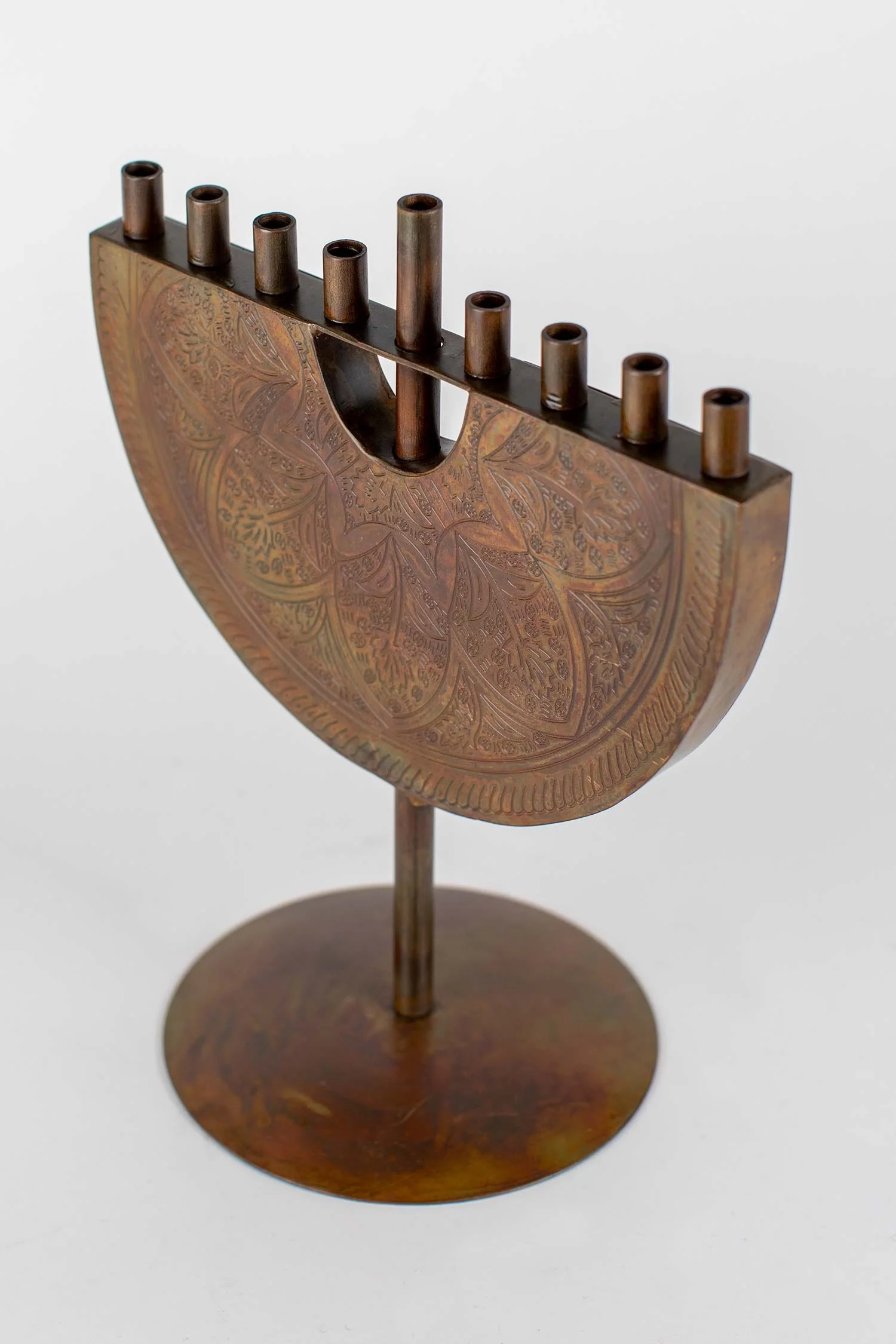 Engraved Iron Menorah - Image 5