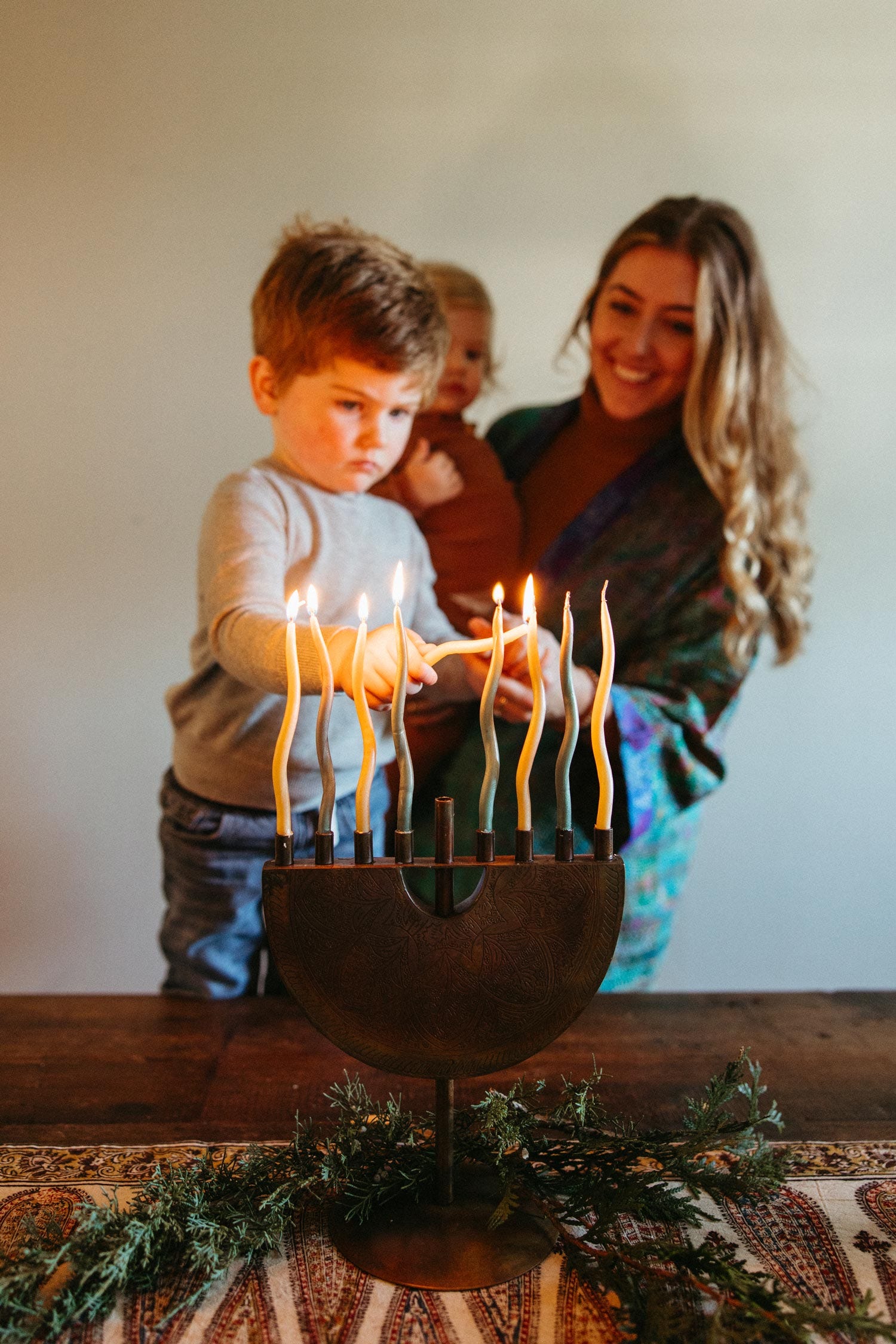 Engraved Iron Menorah - Image 8