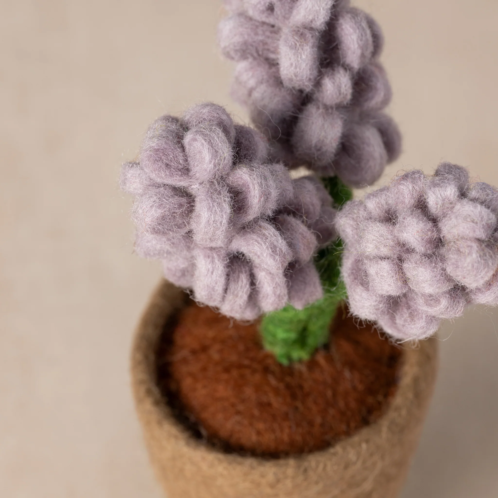 Felted Flower Pot - Hyacinth - Image 2