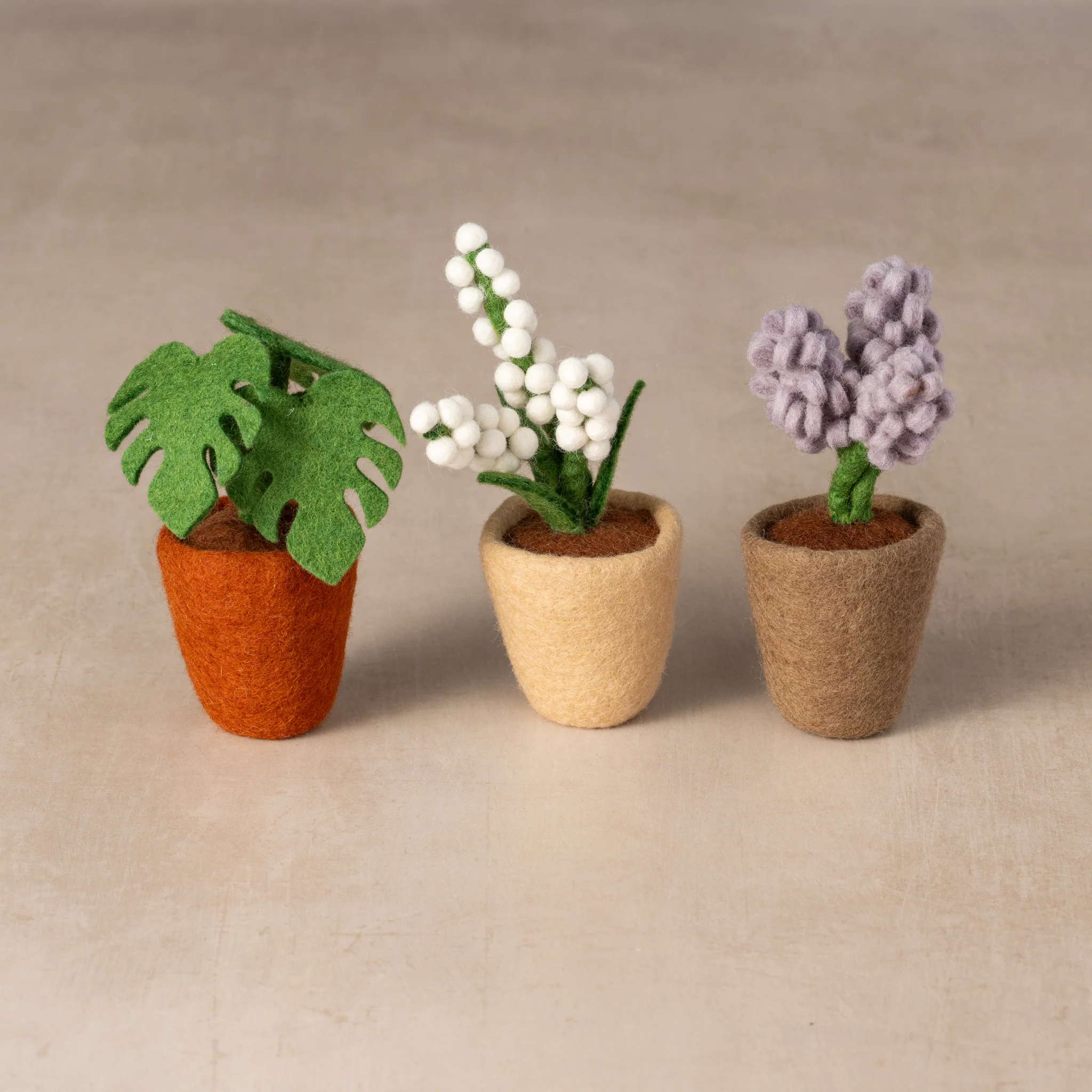 Felted Flower Pot - Hyacinth - Image 3