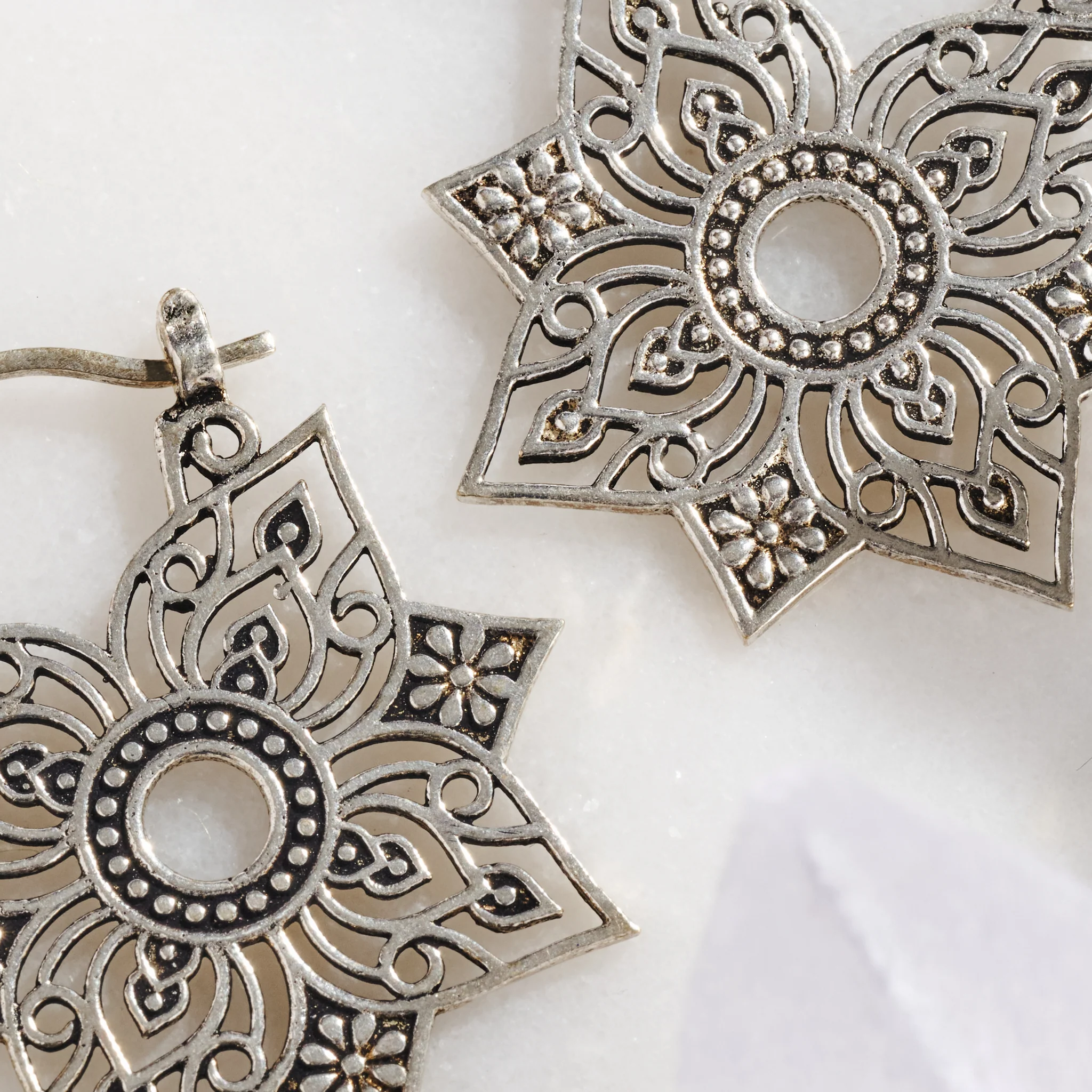 Floral Jali Earrings - Image 2