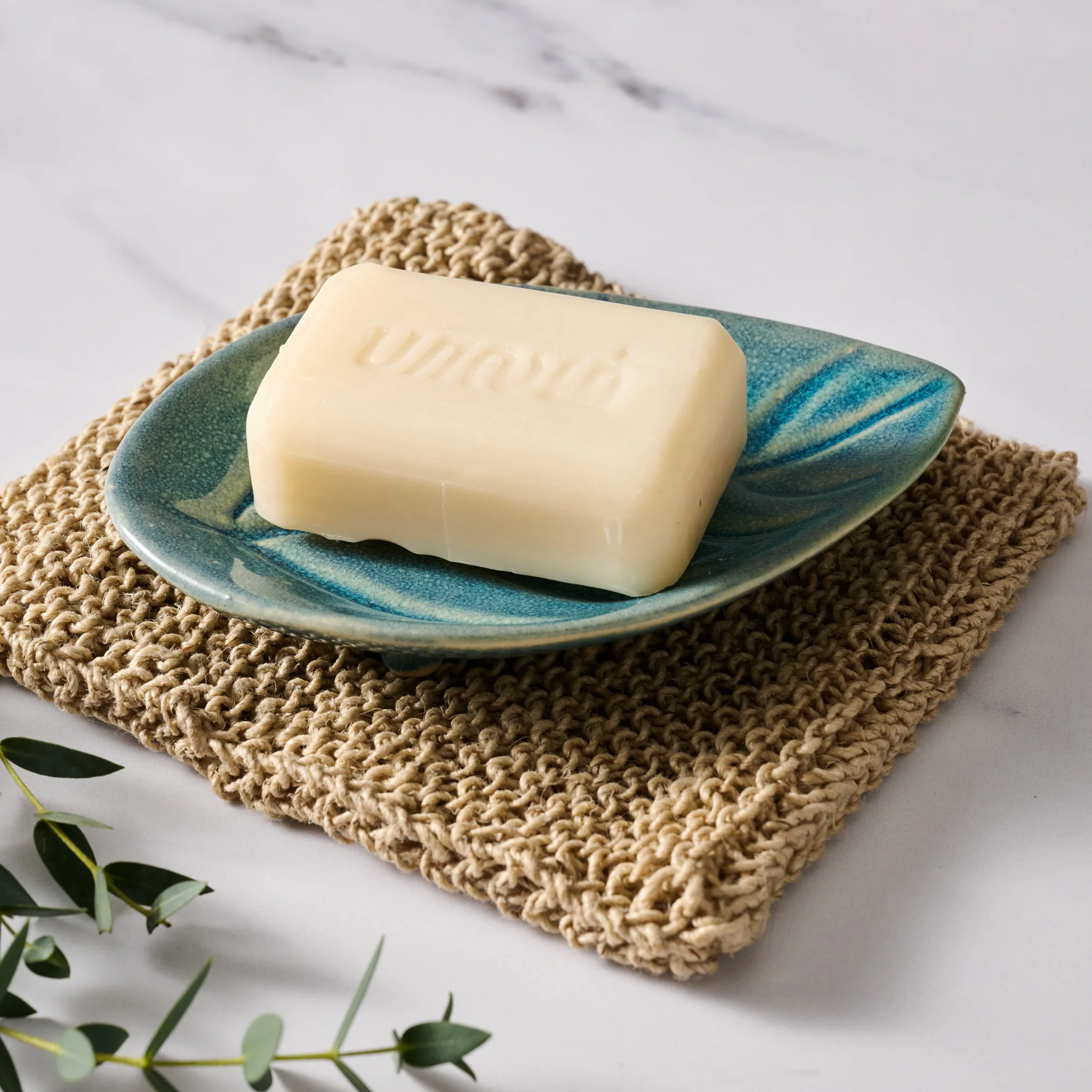 Geela Ceramic Leaf Soap Dish - Image 2
