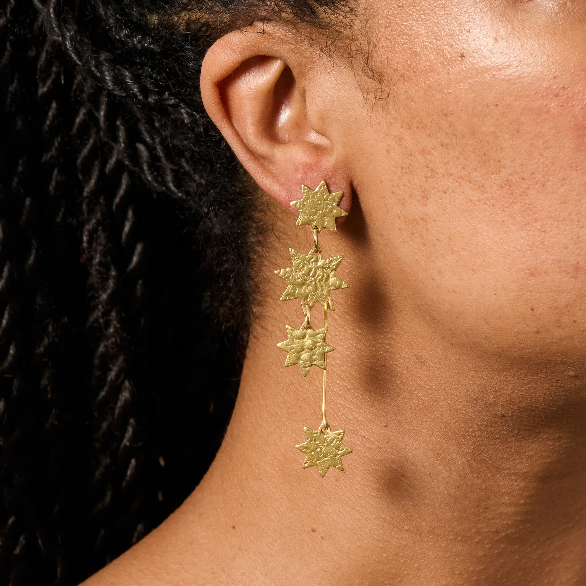 Girana Star Shower Post Earrings - Image 3