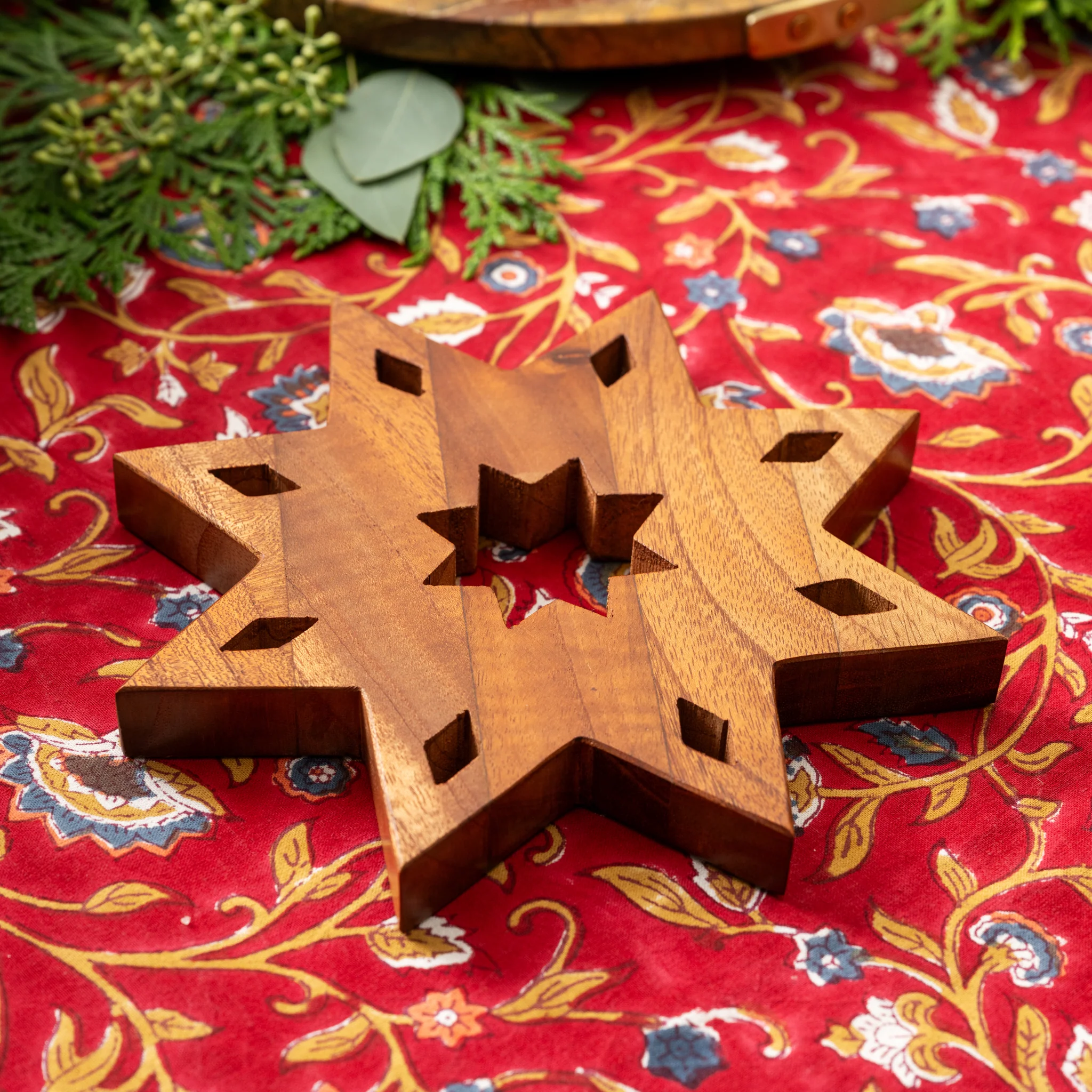 Guiding Star Tun Wood Trivet - Image 2
