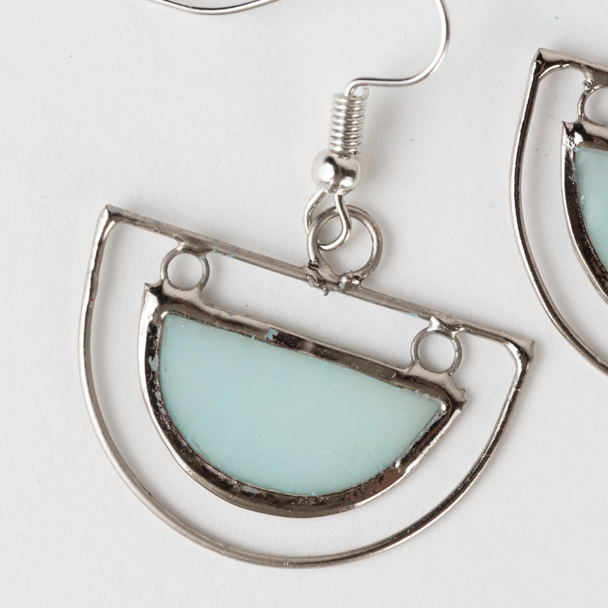 Half Moon Capiz Earrings - Image 3