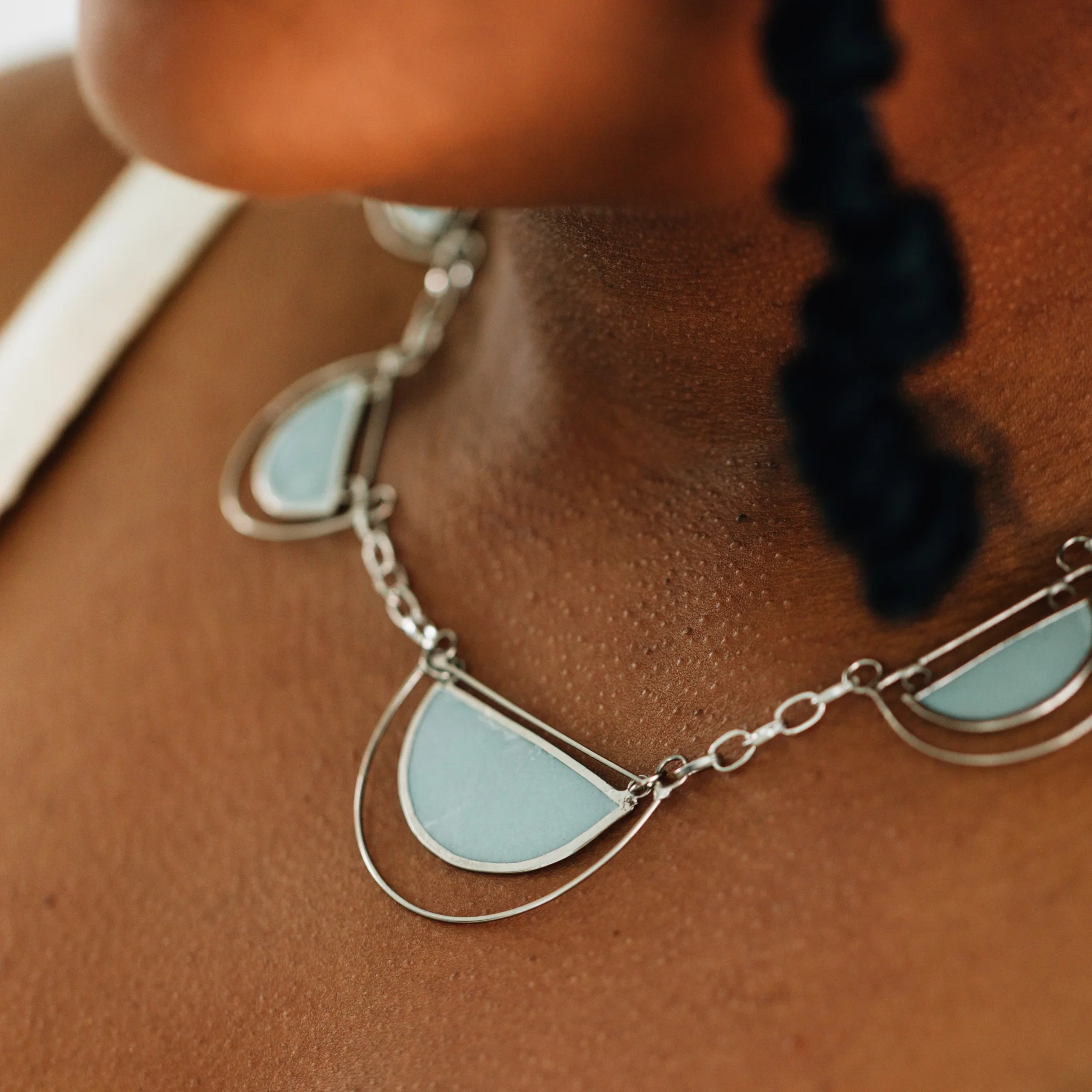 Half Moon Capiz Necklace - Image 3