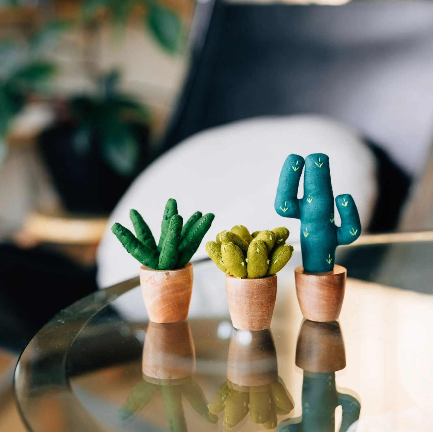 Handmade Mini Cotton Saguaro Cactus - Image 3