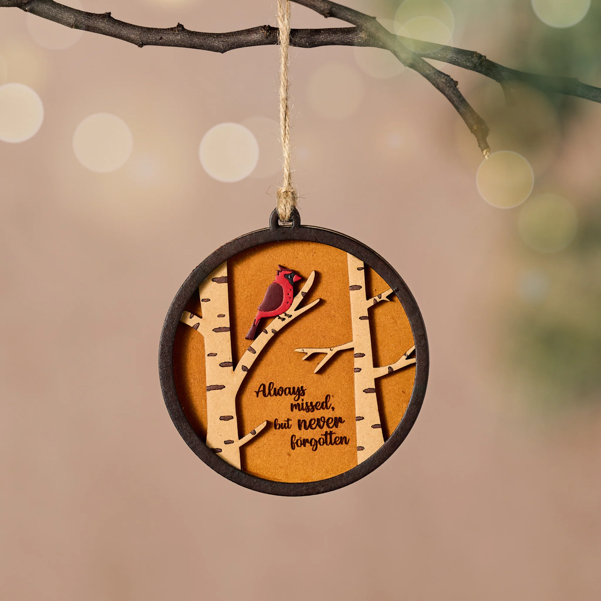 Here With Us Cardinal Ornament