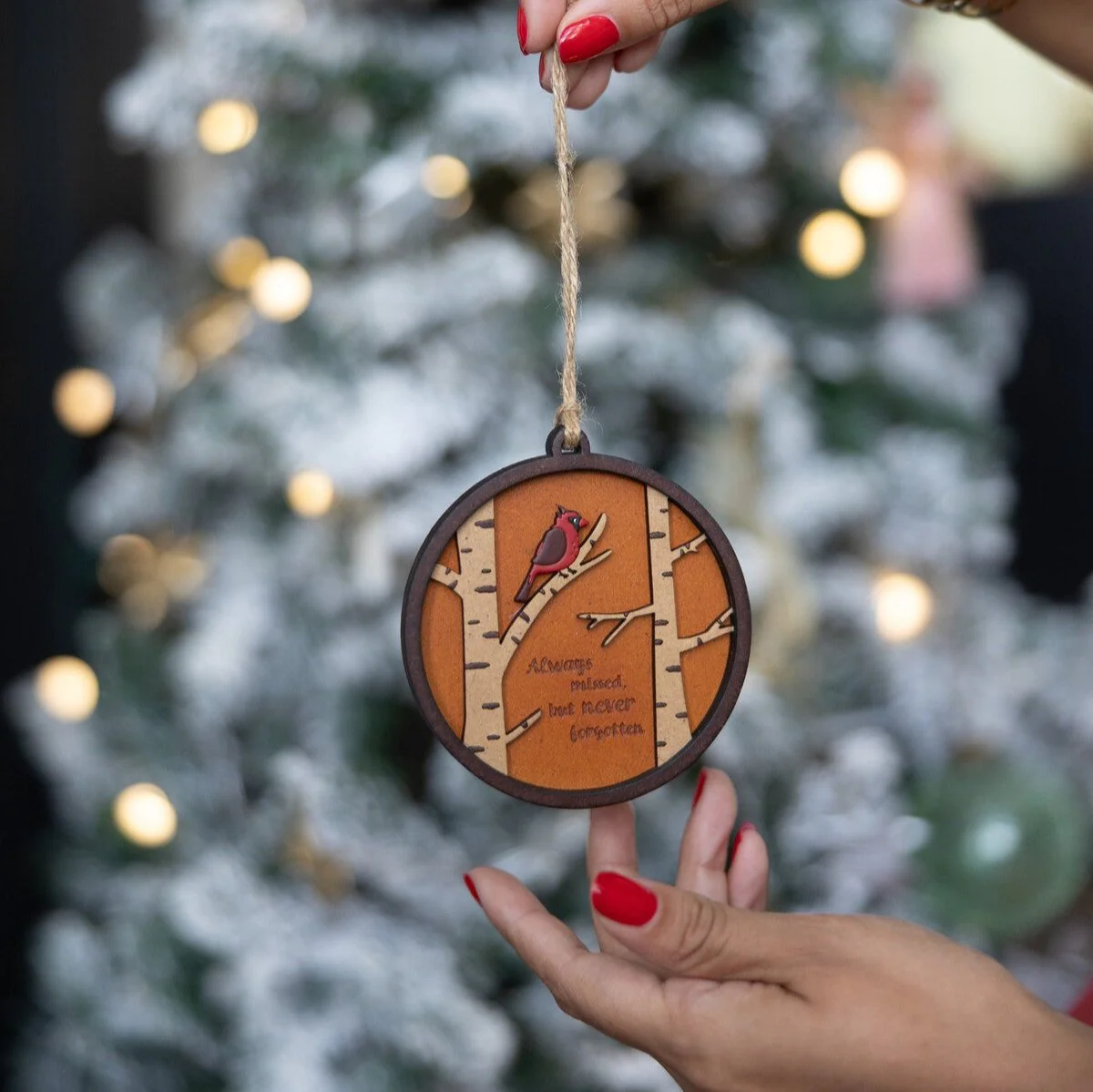 Here With Us Cardinal Ornament - Image 2