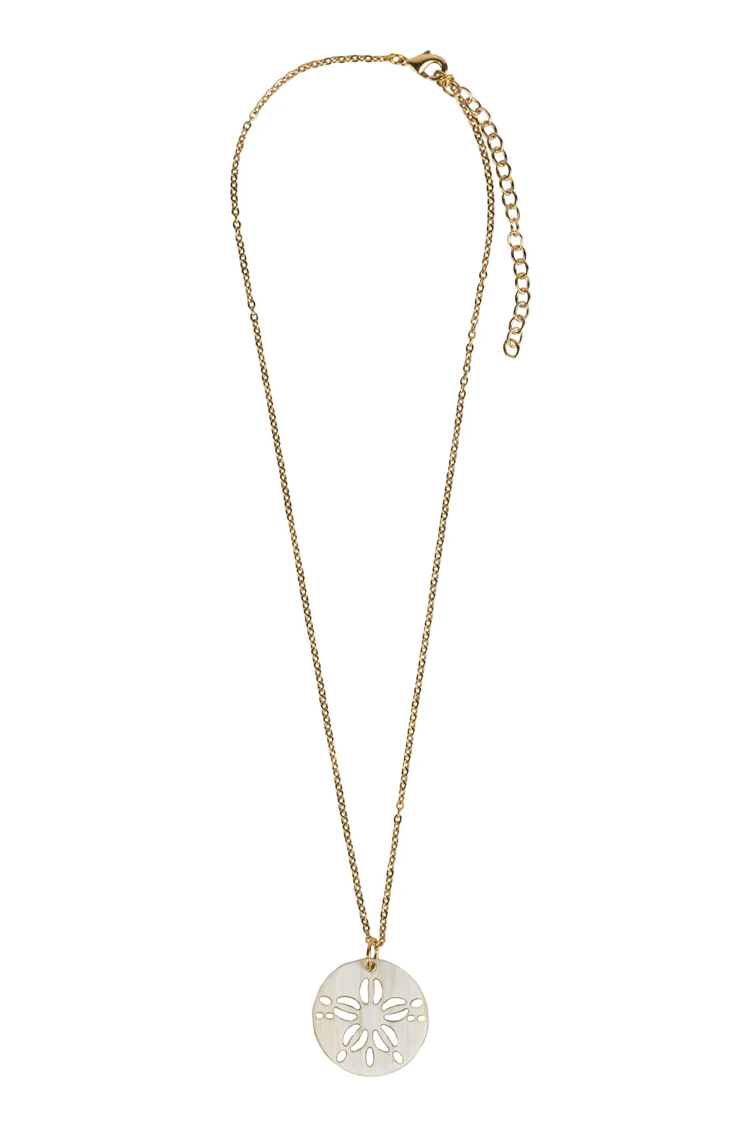 Horn Sand Dollar Pendant Necklace - Image 4