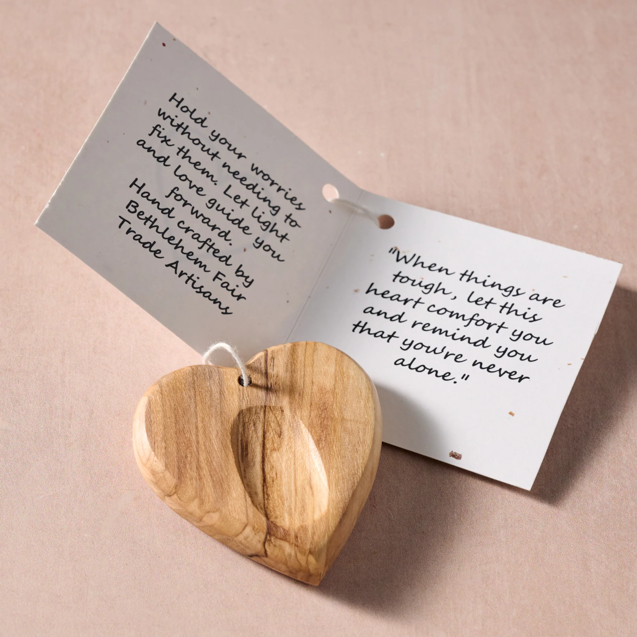 Hubb Olive Wood Pocket Heart - Image 3
