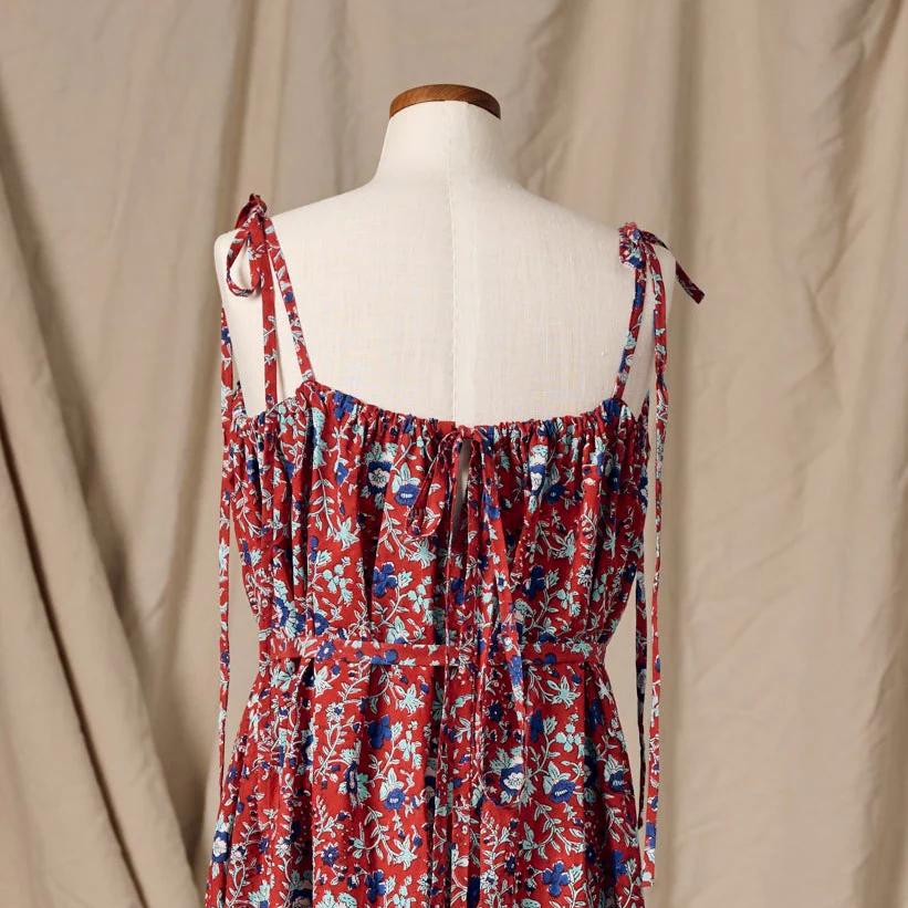 Kanya Floral Cotton Maxi Style Dress - Image 5
