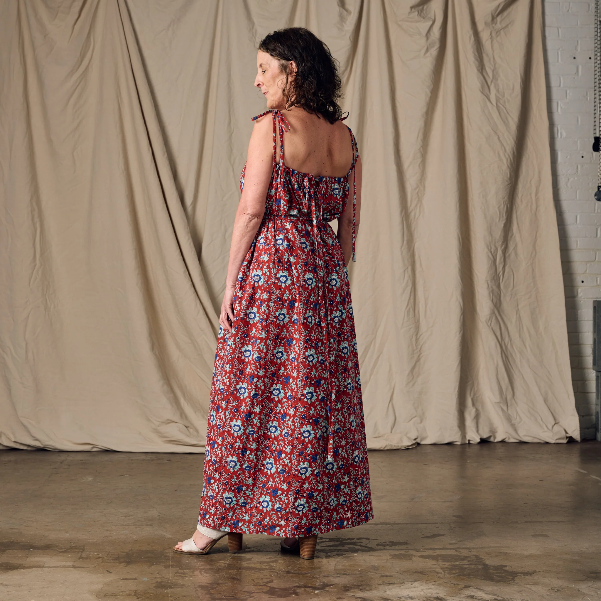 Kanya Floral Cotton Maxi Style Dress - Image 7