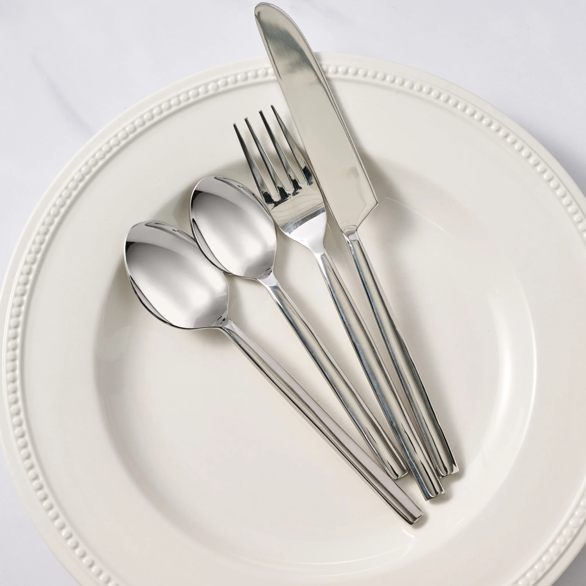 Khao Stainless Cutlery Set - Smooth Handle