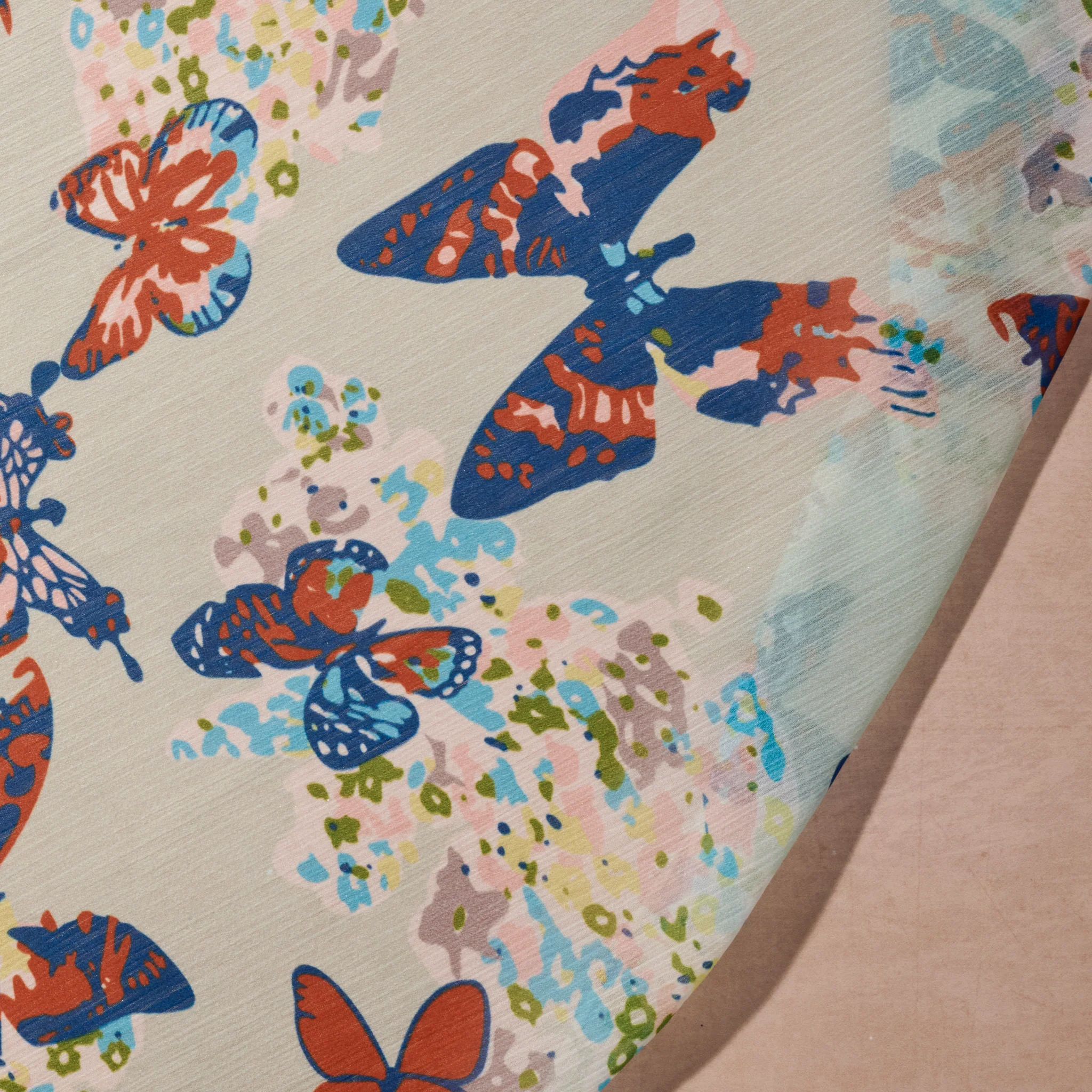 Komal Butterfly Chiffon Scarf - Image 3