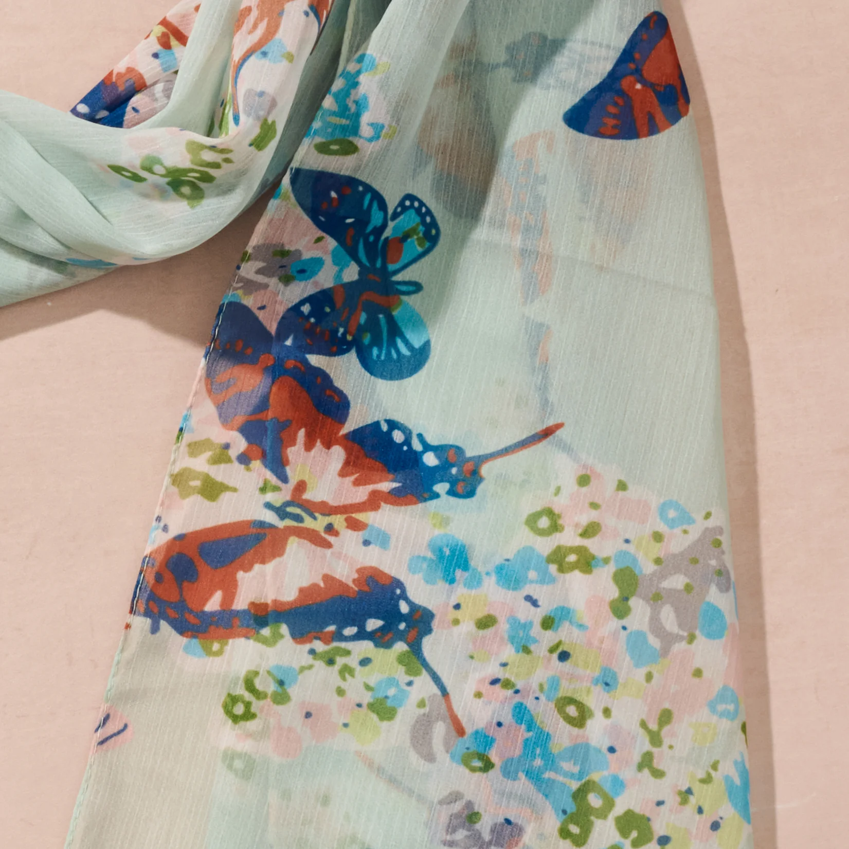 Komal Butterfly Chiffon Scarf - Image 4