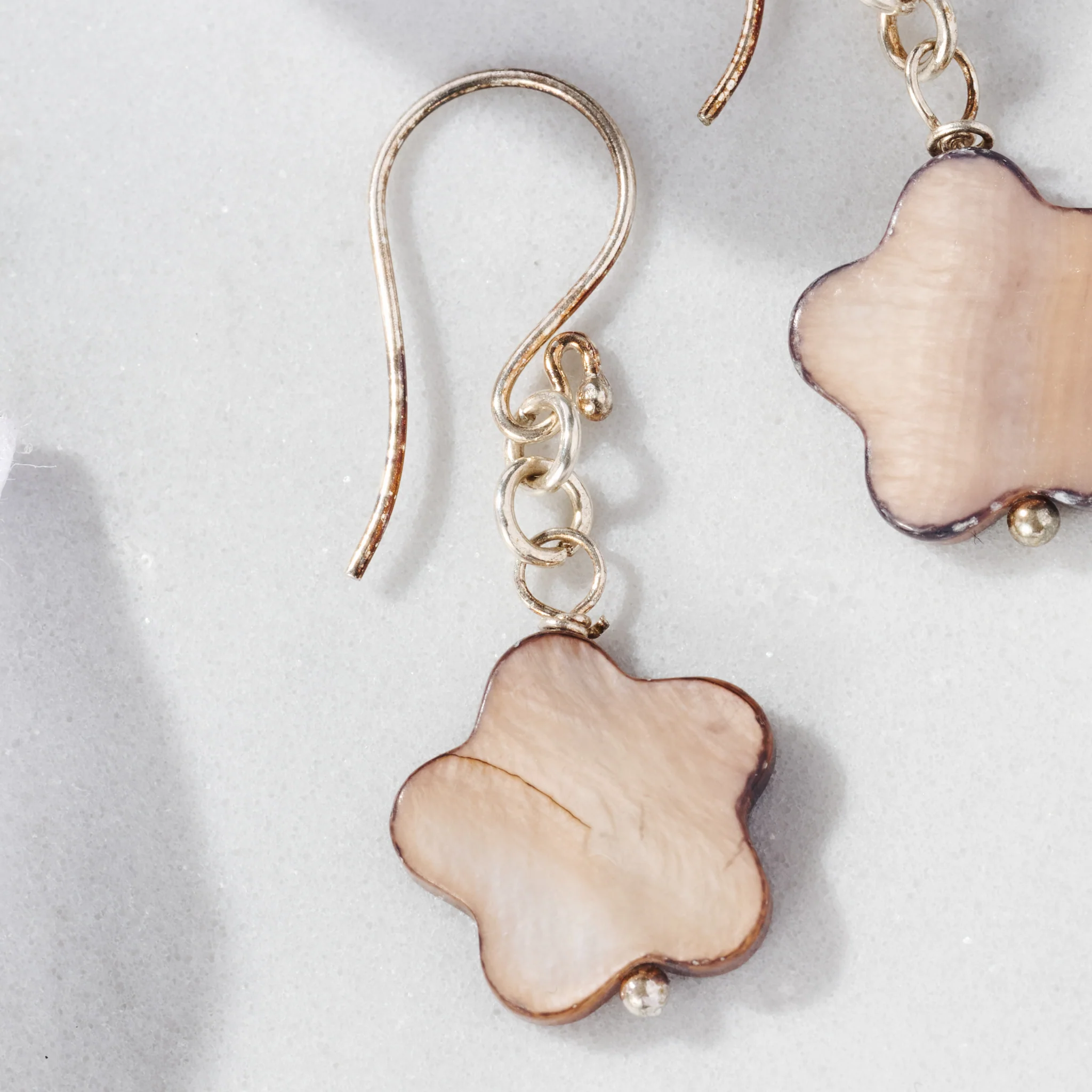 Kudu Mother of Pearl Earrings - Image 2