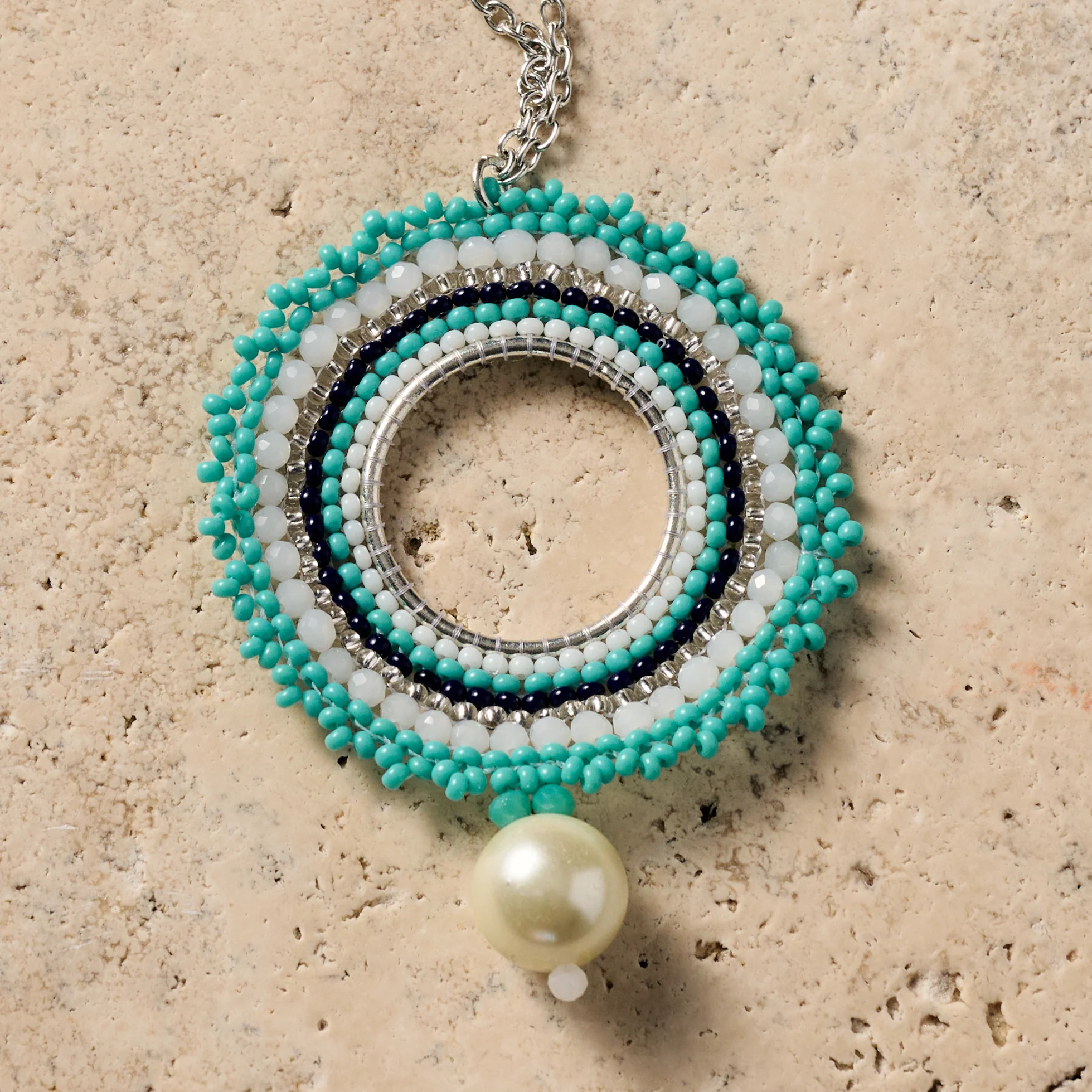Lahar Bead Pendant Necklace - Image 2