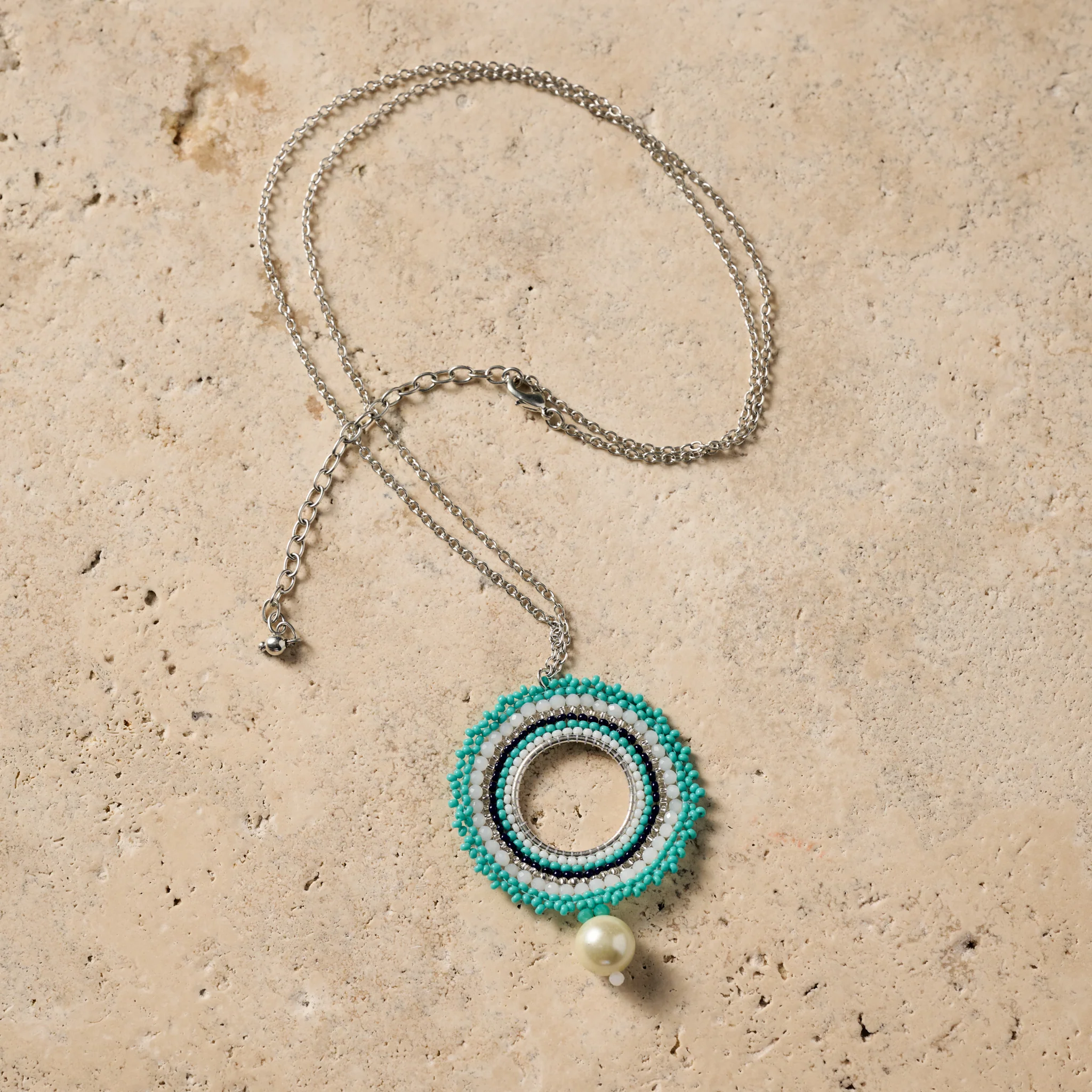 Lahar Bead Pendant Necklace - Image 3