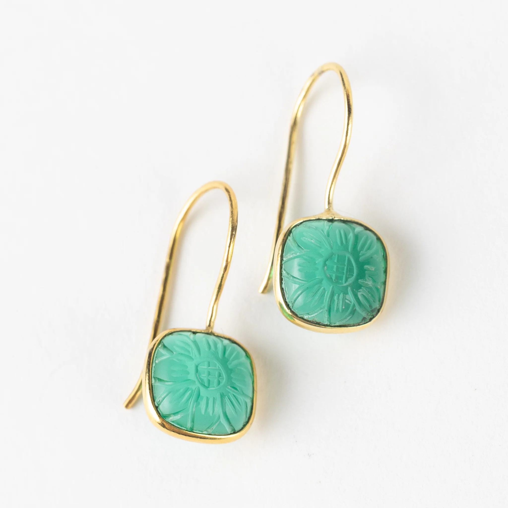 Lalita Blue Daisy Dangle Earrings - Image 4